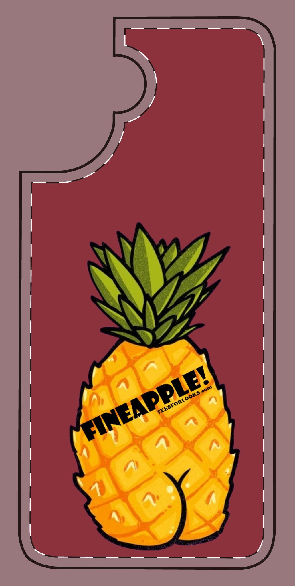 “Fineapple” Silicone Phone Case - Fun and Quirky Pineapple Design