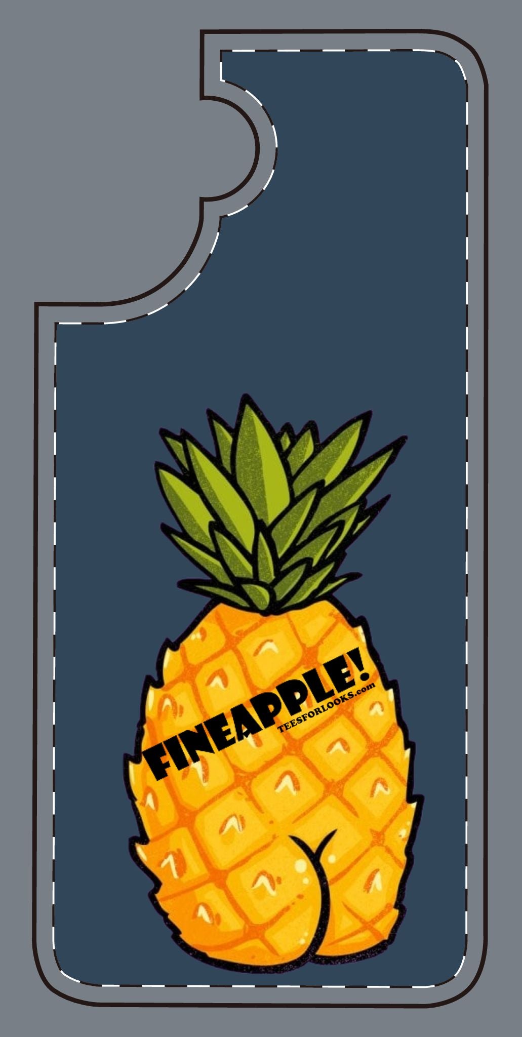 “Fineapple” Silicone Phone Case - Fun and Quirky Pineapple Design