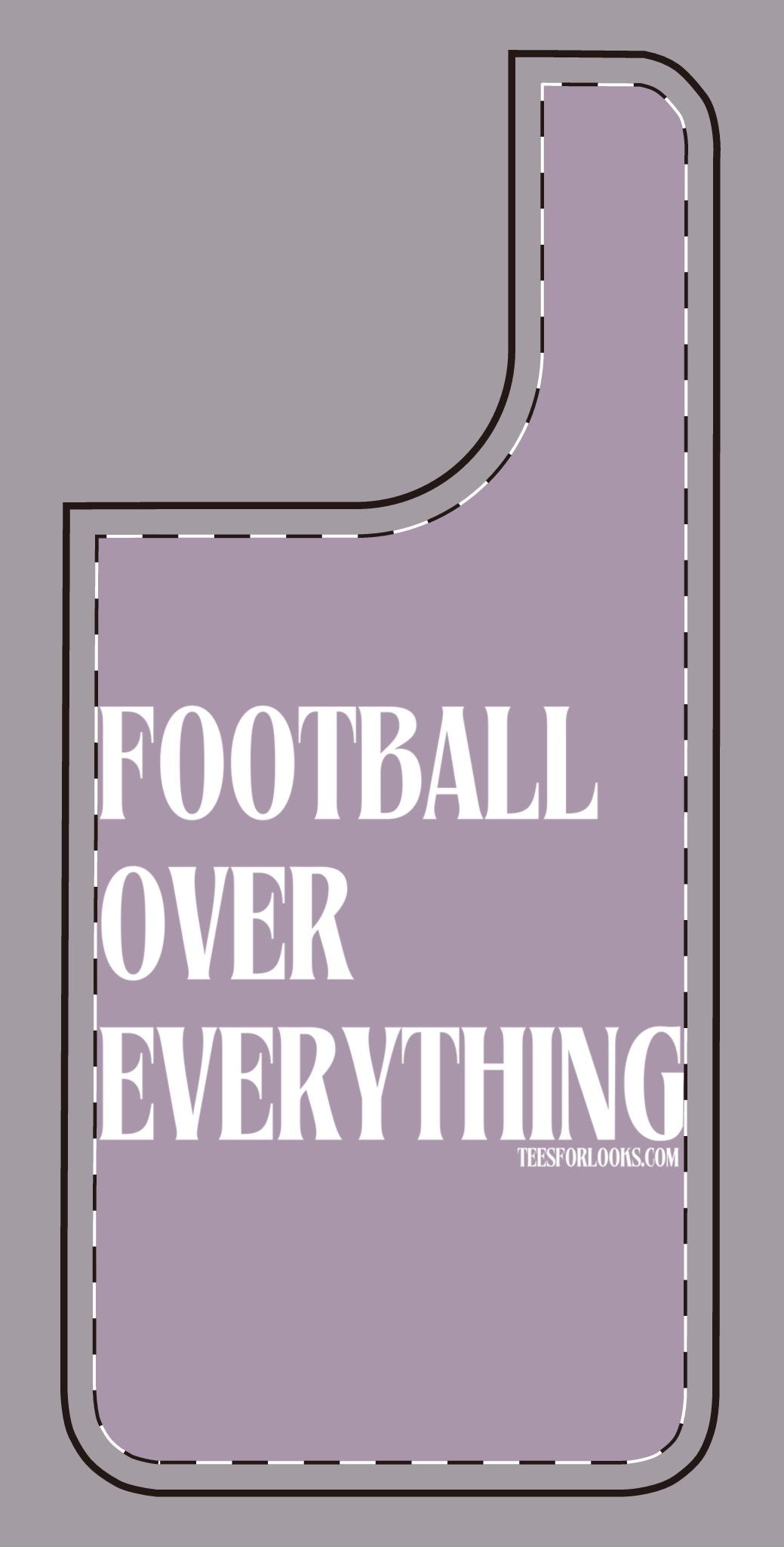 Football Over Everything Silicone Phone Case - Perfect for Sports Fans