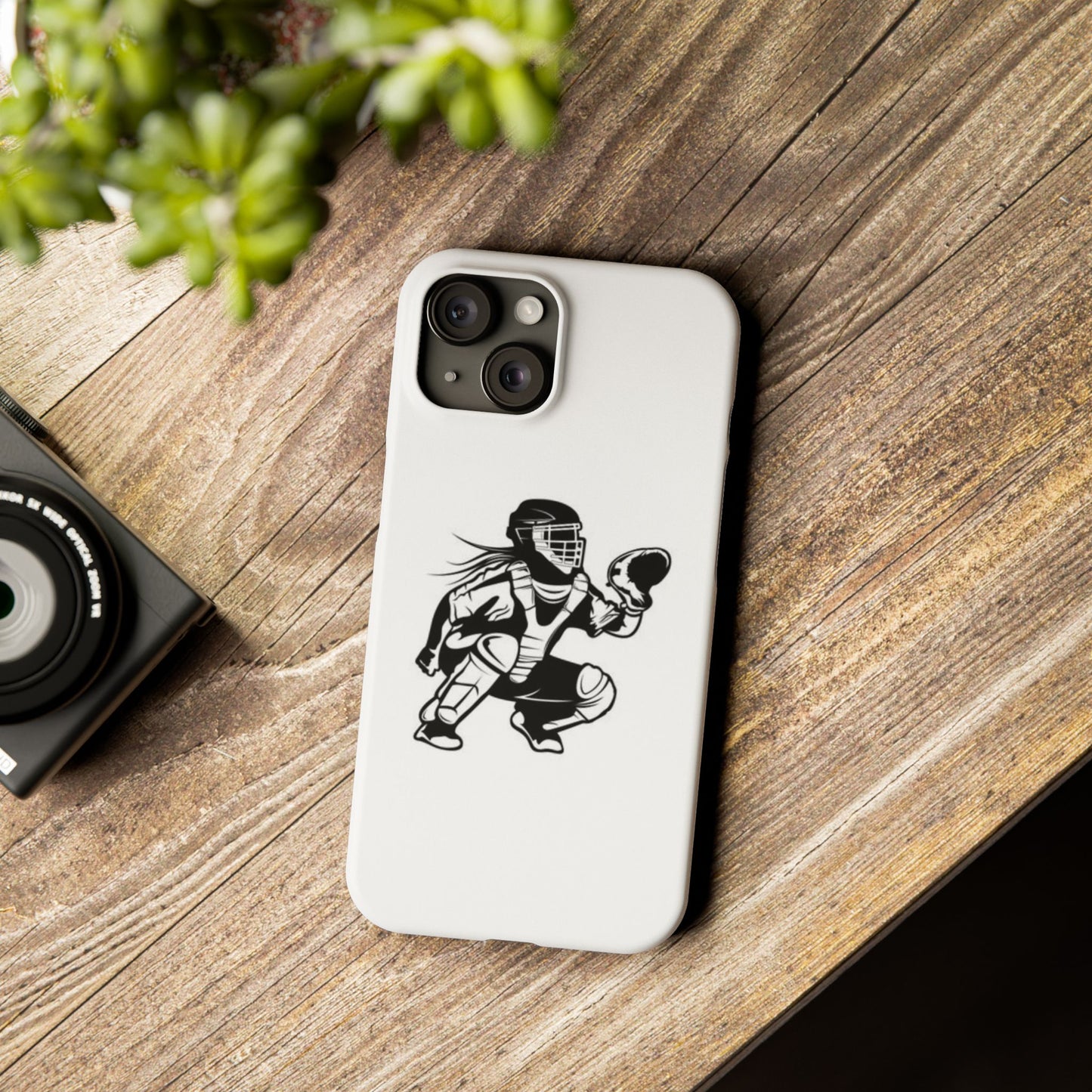 Catcher's Gear Slim Phone Case - Durable & Stylish for Baseball Fans