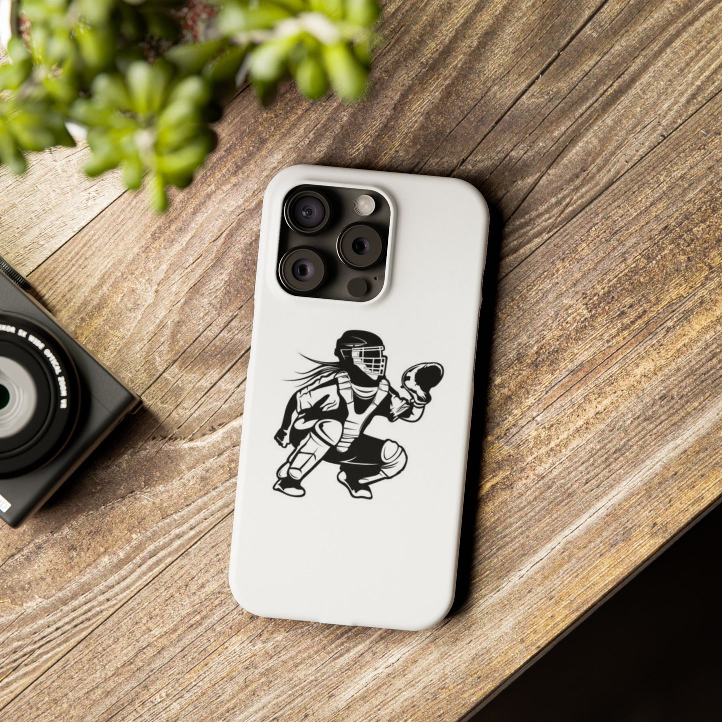 Catcher's Gear Slim Phone Case - Durable & Stylish for Baseball Fans