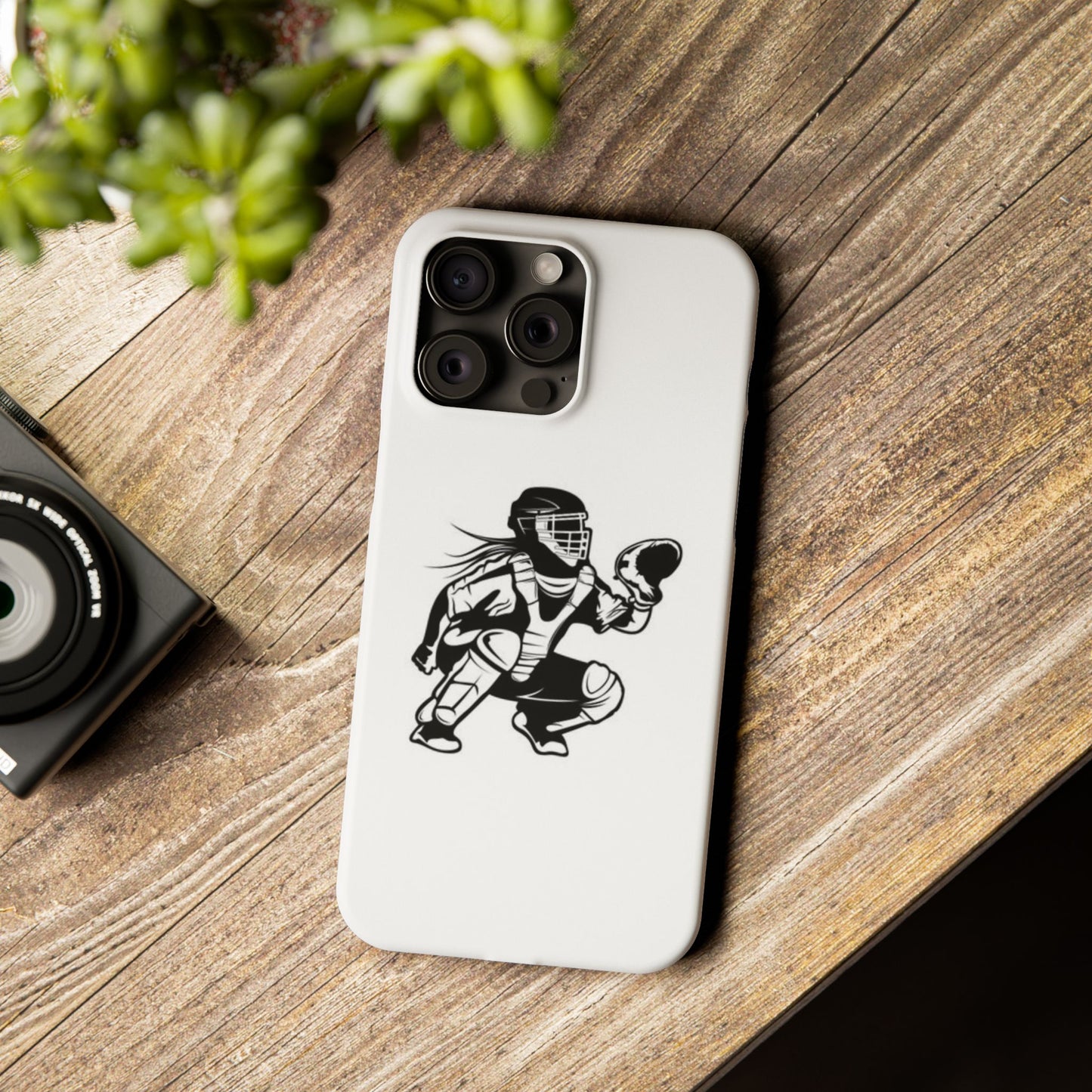 Catcher's Gear Slim Phone Case - Durable & Stylish for Baseball Fans