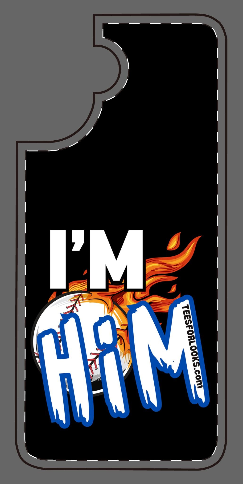 I'm Him Silicone Phone Case - Bold & Fun Design for Sports Lovers