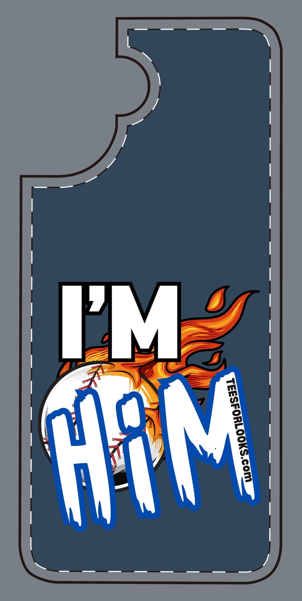 I'm Him Silicone Phone Case - Bold & Fun Design for Sports Lovers