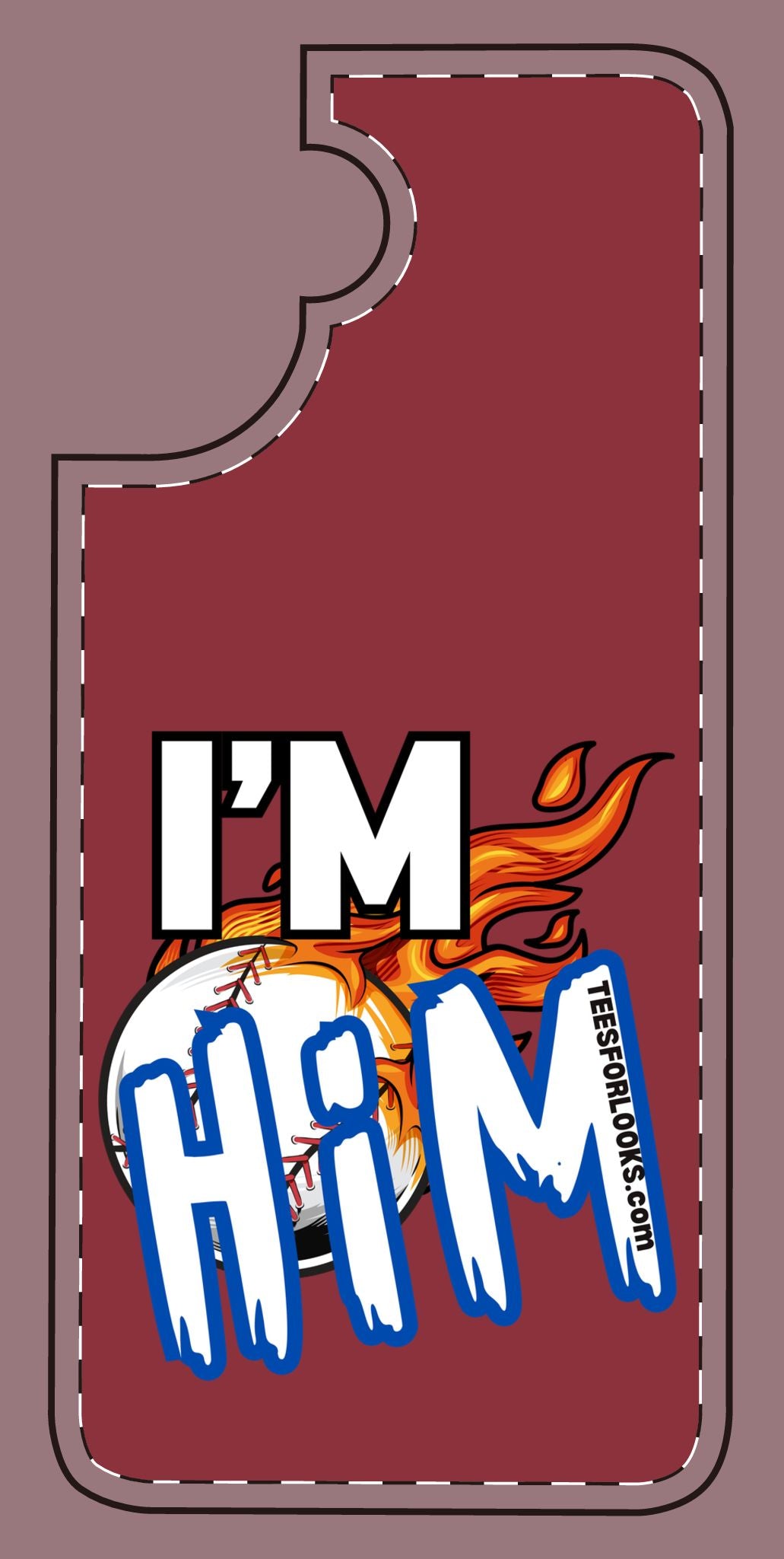 I'm Him Silicone Phone Case - Bold & Fun Design for Sports Lovers