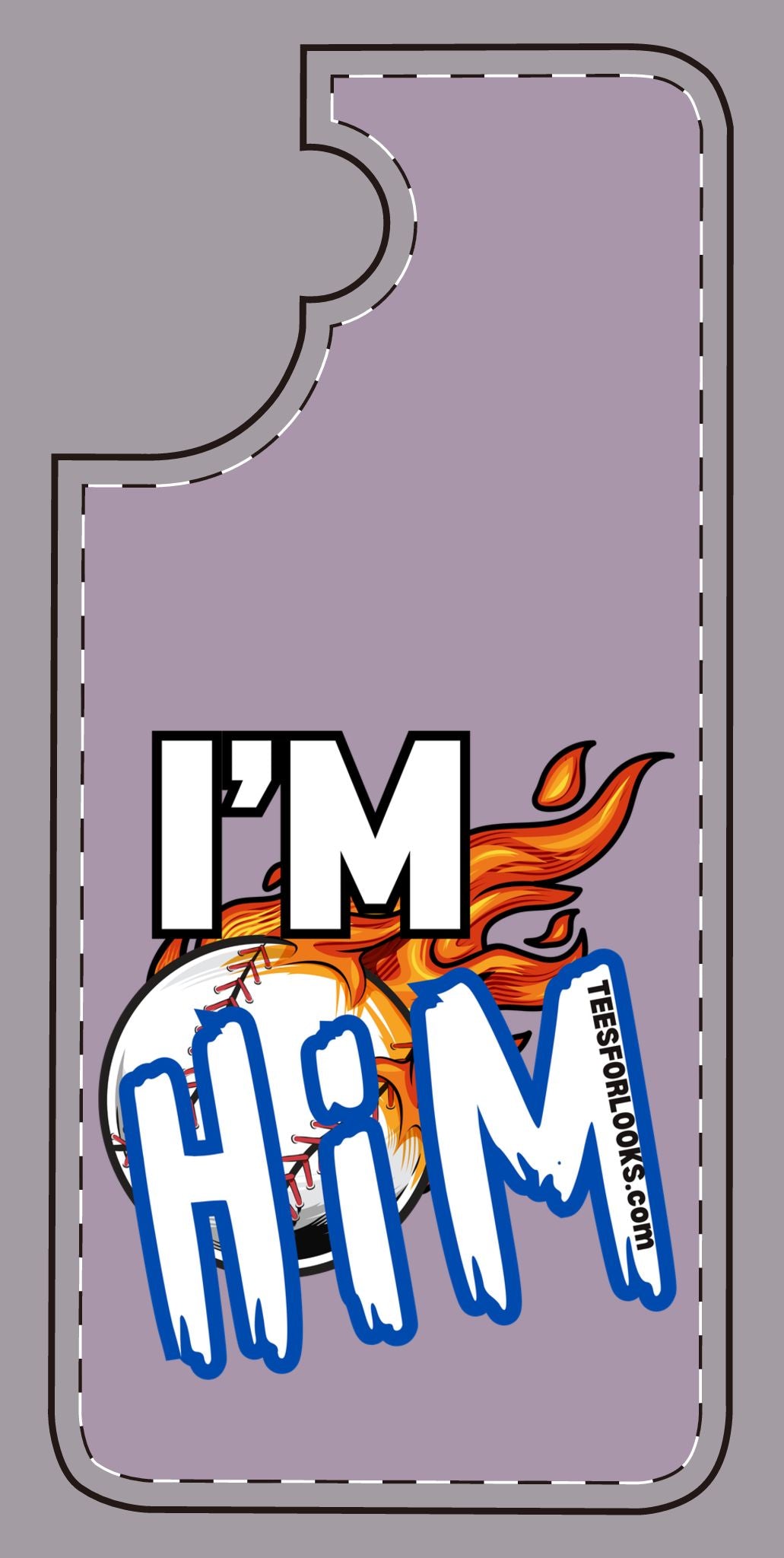 I'm Him Silicone Phone Case - Bold & Fun Design for Sports Lovers