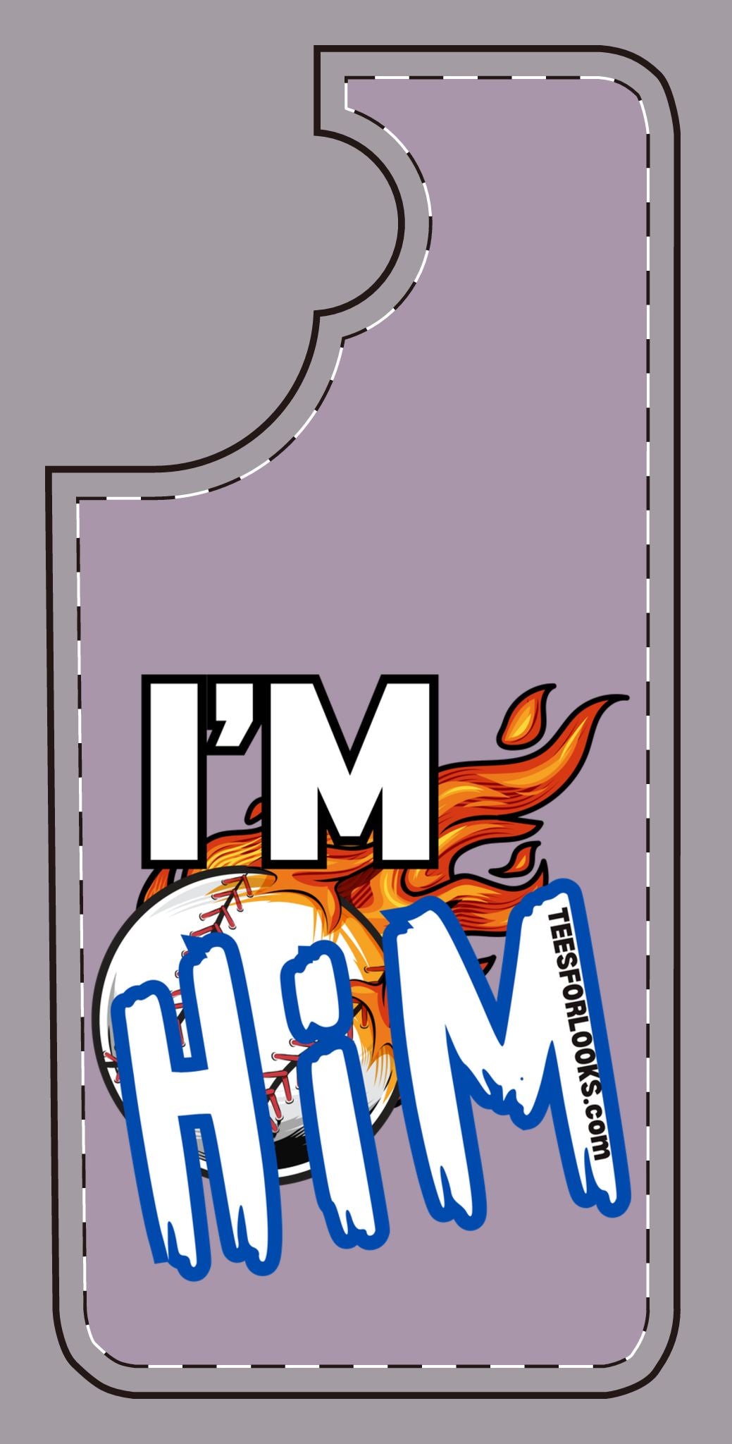 I'm Him Silicone Phone Case - Bold & Fun Design for Sports Lovers