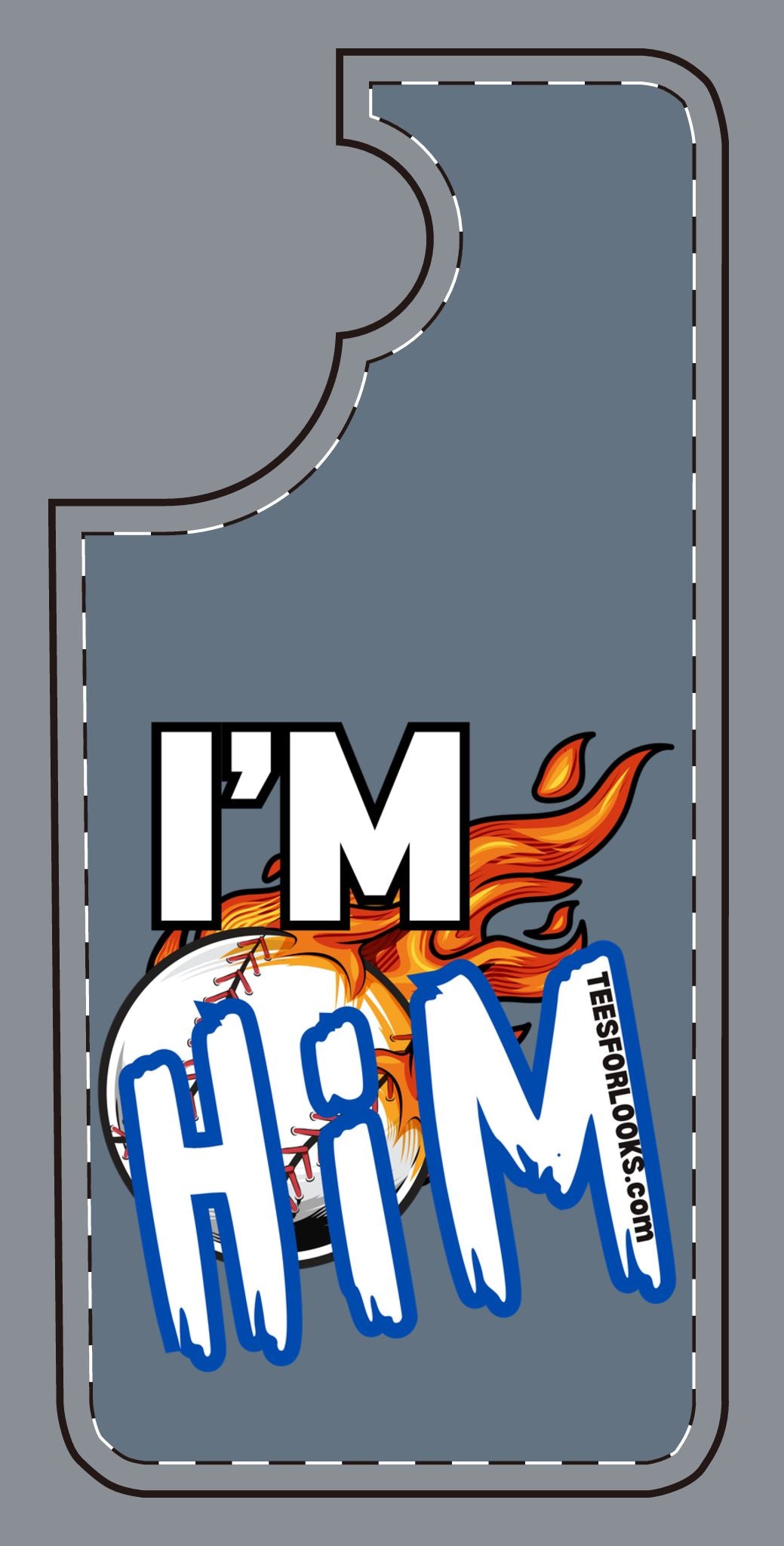 I'm Him Silicone Phone Case - Bold & Fun Design for Sports Lovers