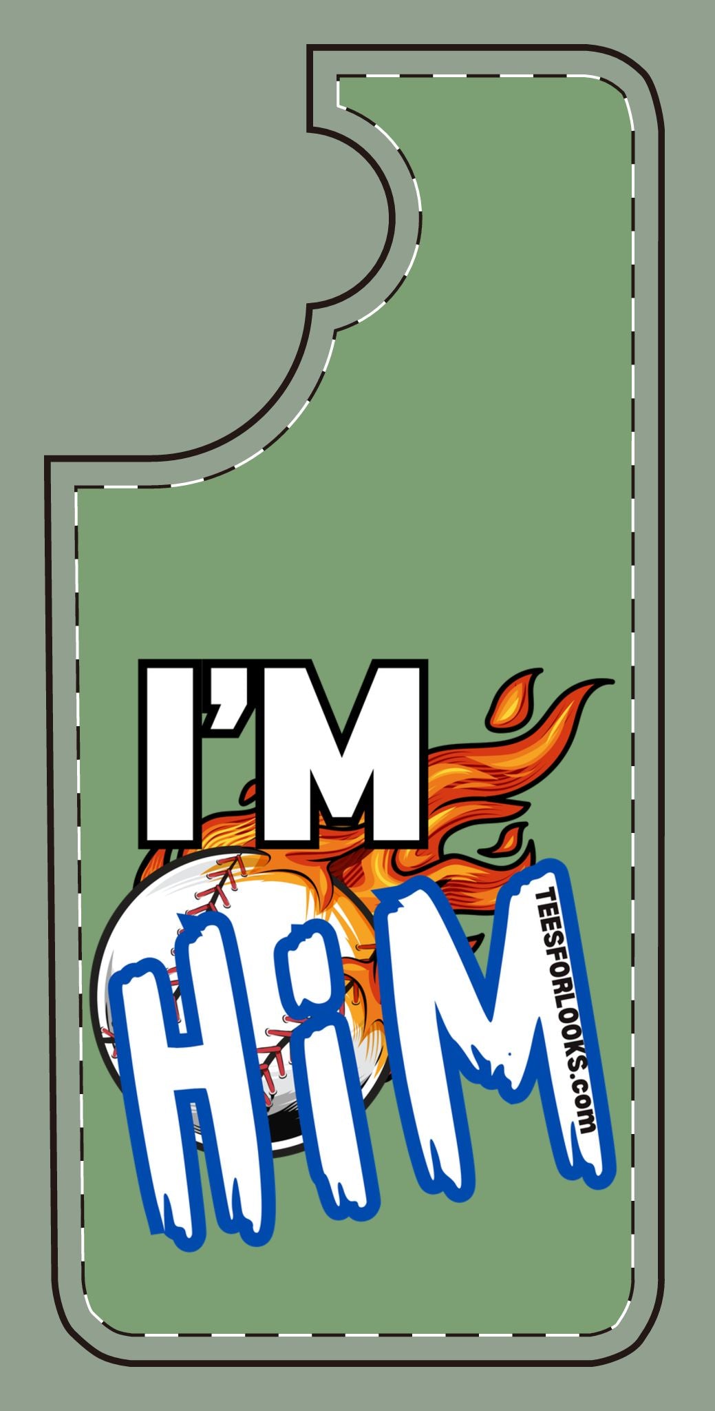 I'm Him Silicone Phone Case - Bold & Fun Design for Sports Lovers