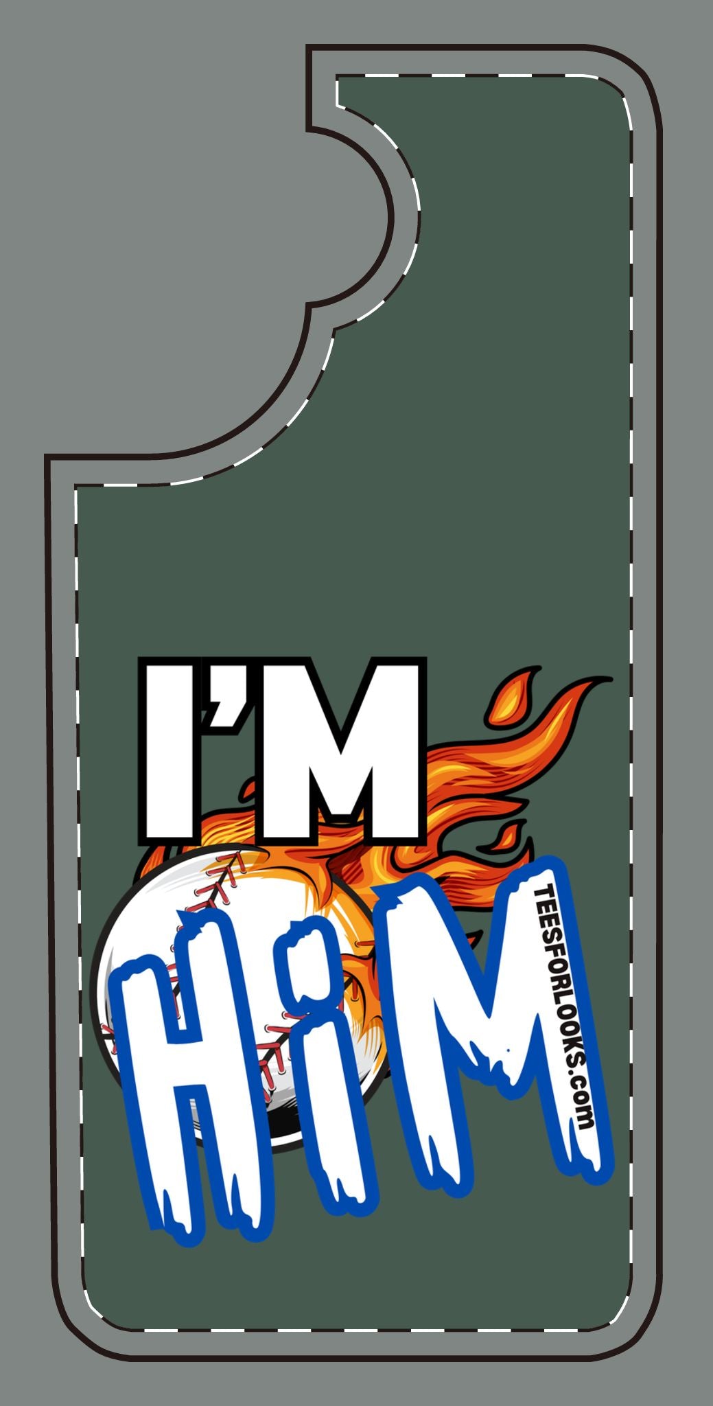 I'm Him Silicone Phone Case - Bold & Fun Design for Sports Lovers