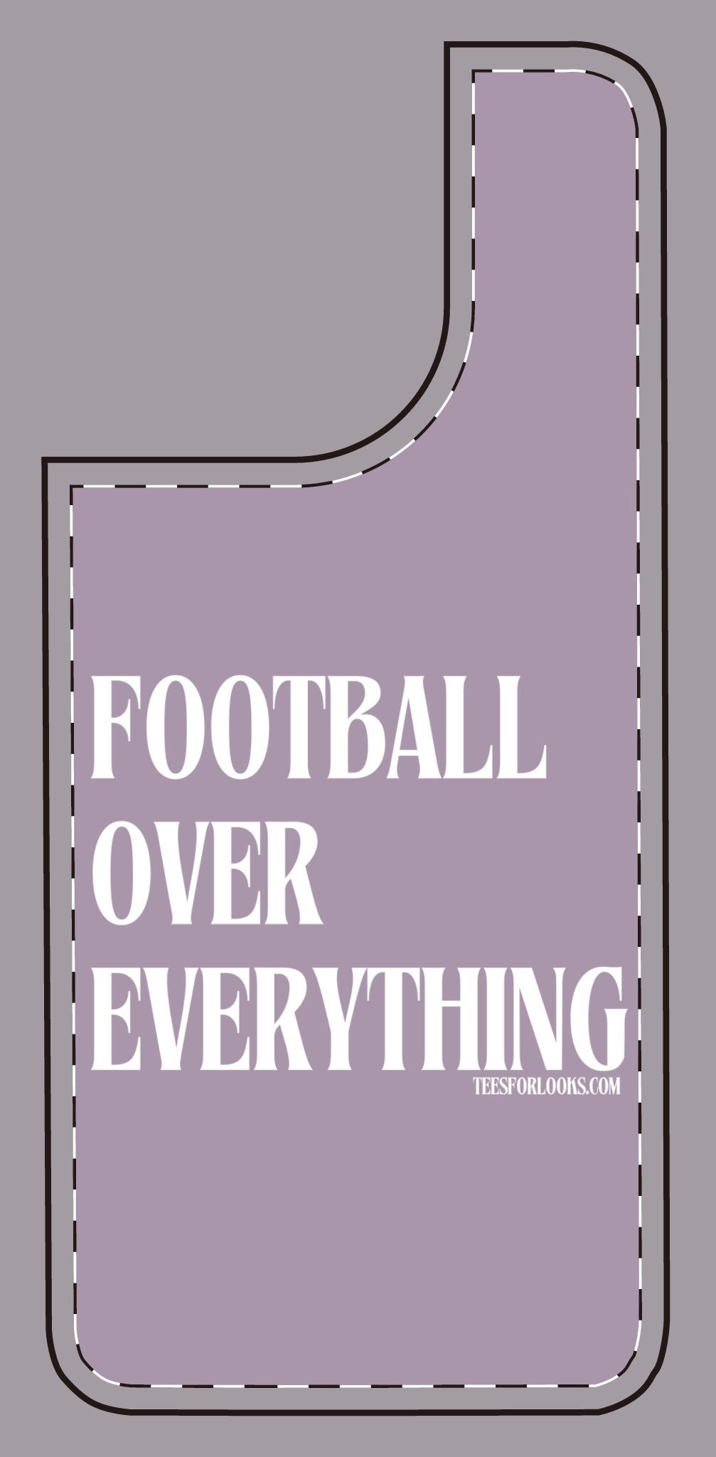 Football Over Everything Silicone Phone Case - Perfect for Sports Fans