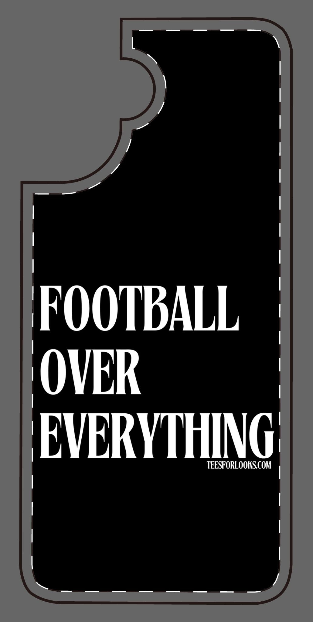 Football Over Everything Silicone Phone Case - Perfect for Sports Fans