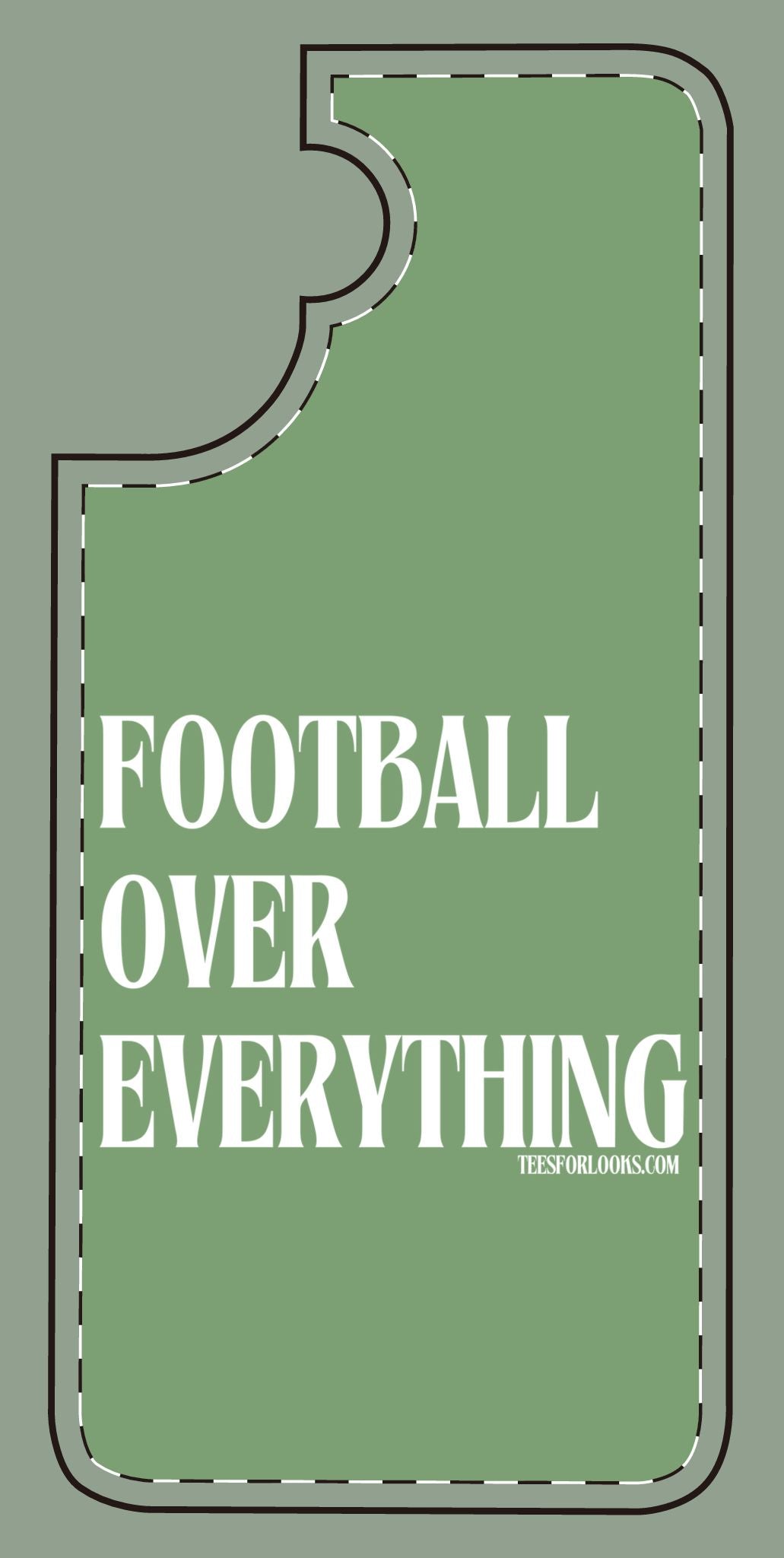 Football Over Everything Silicone Phone Case - Perfect for Sports Fans