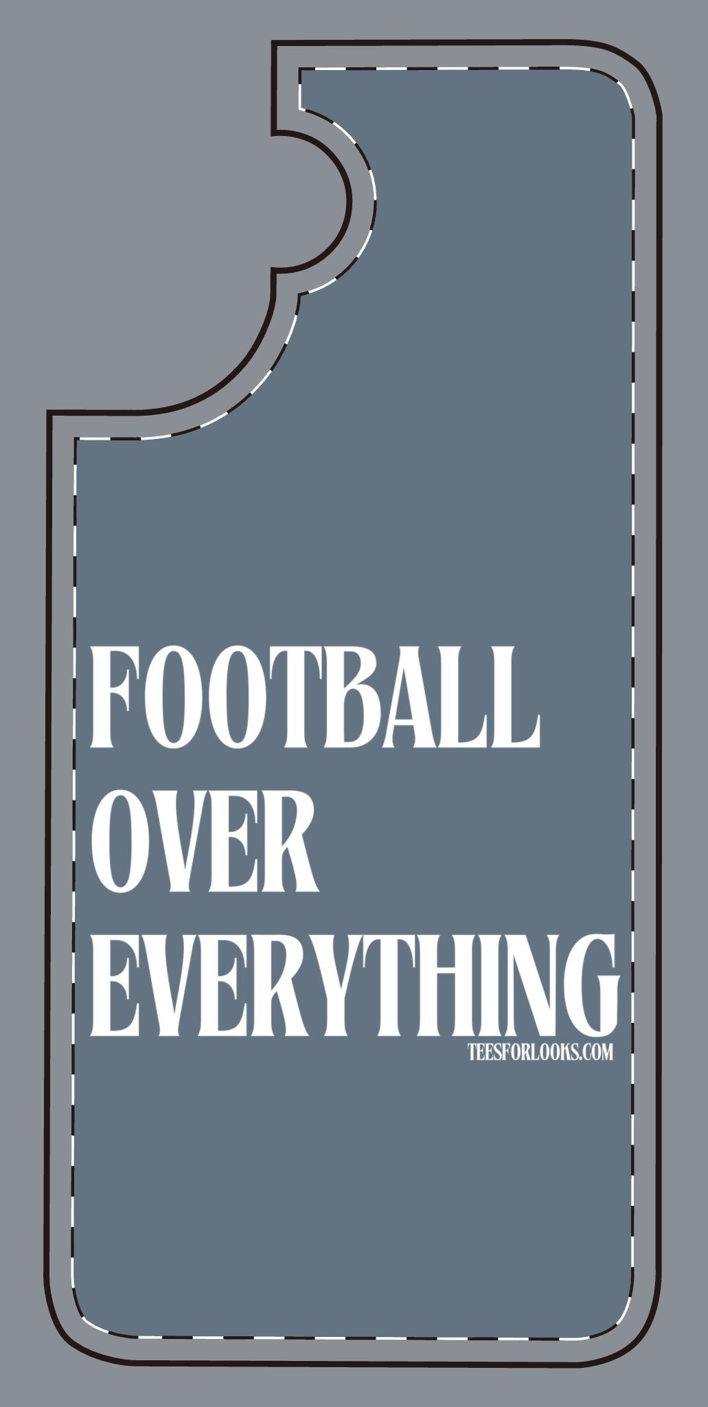 Football Over Everything Silicone Phone Case - Perfect for Sports Fans