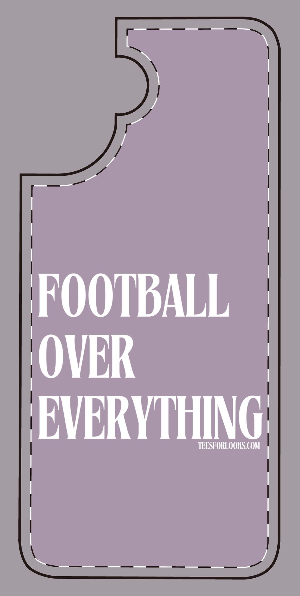 Football Over Everything Silicone Phone Case - Perfect for Sports Fans