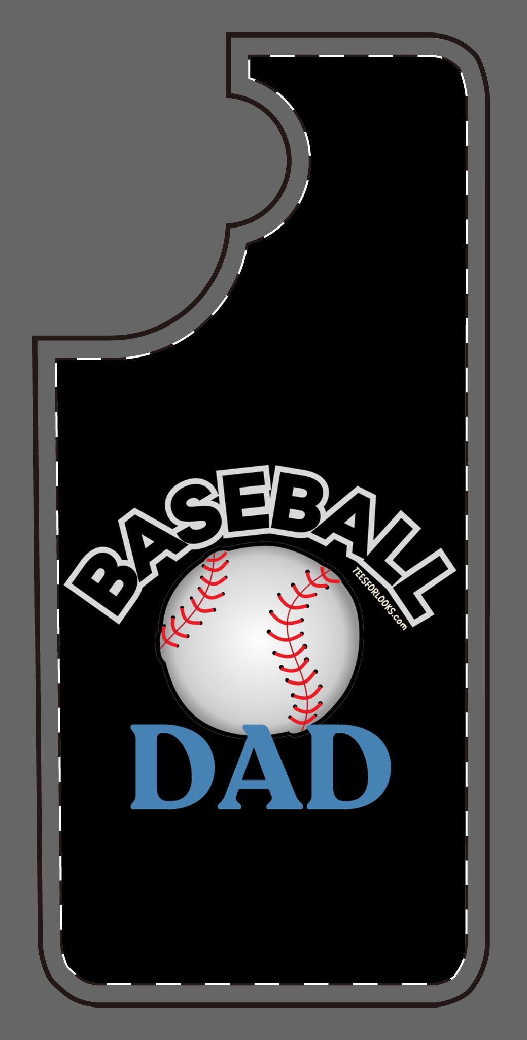 Baseball Dad Silicone Phone Case - Perfect Gift for Sports Lovers