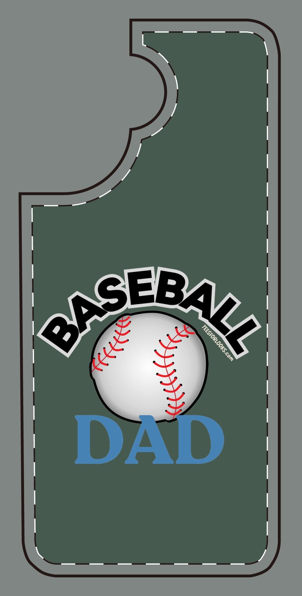 Baseball Dad Silicone Phone Case - Perfect Gift for Sports Lovers