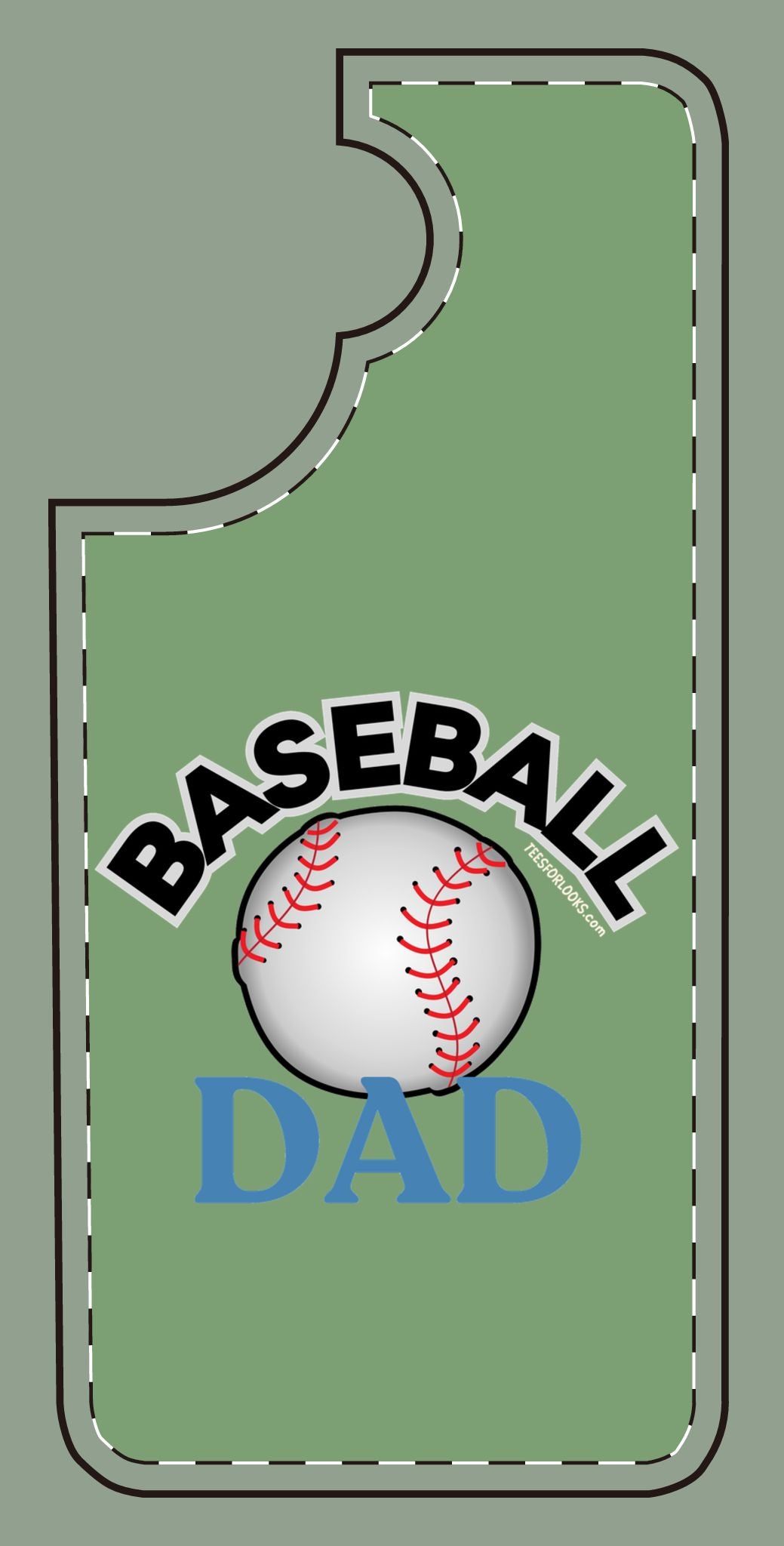 Baseball Dad Silicone Phone Case - Perfect Gift for Sports Lovers