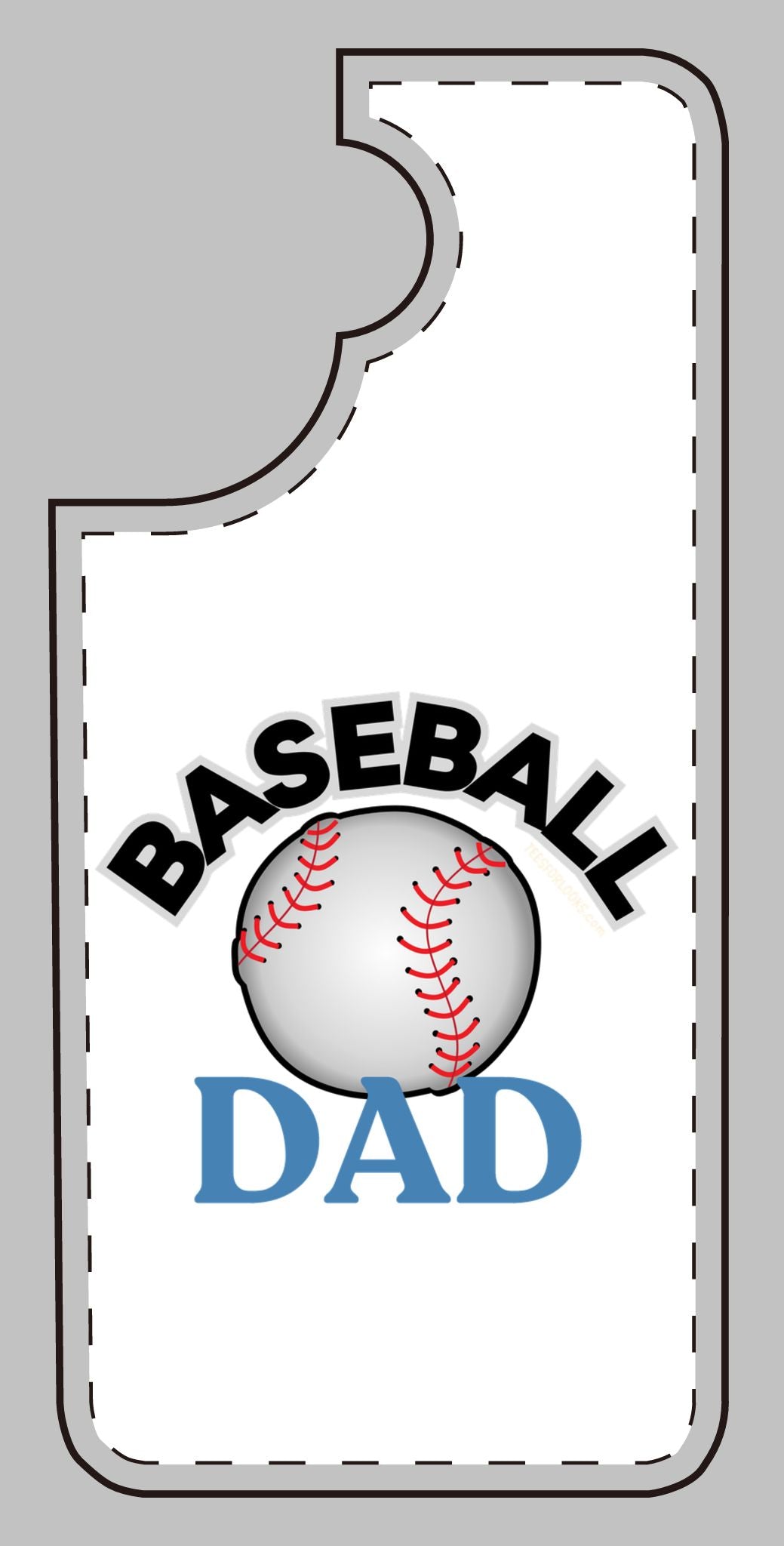 Baseball Dad Silicone Phone Case - Perfect Gift for Sports Lovers