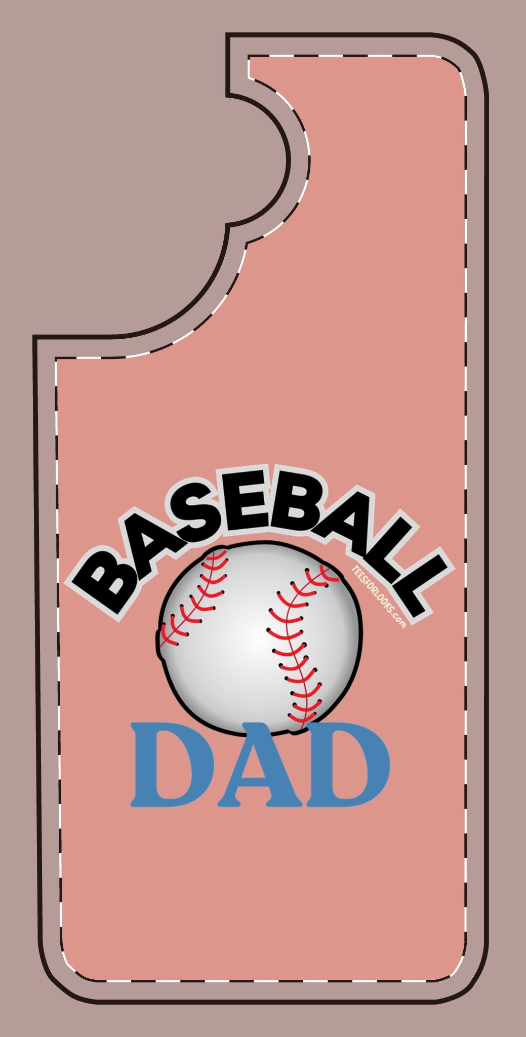 Baseball Dad Silicone Phone Case - Perfect Gift for Sports Lovers