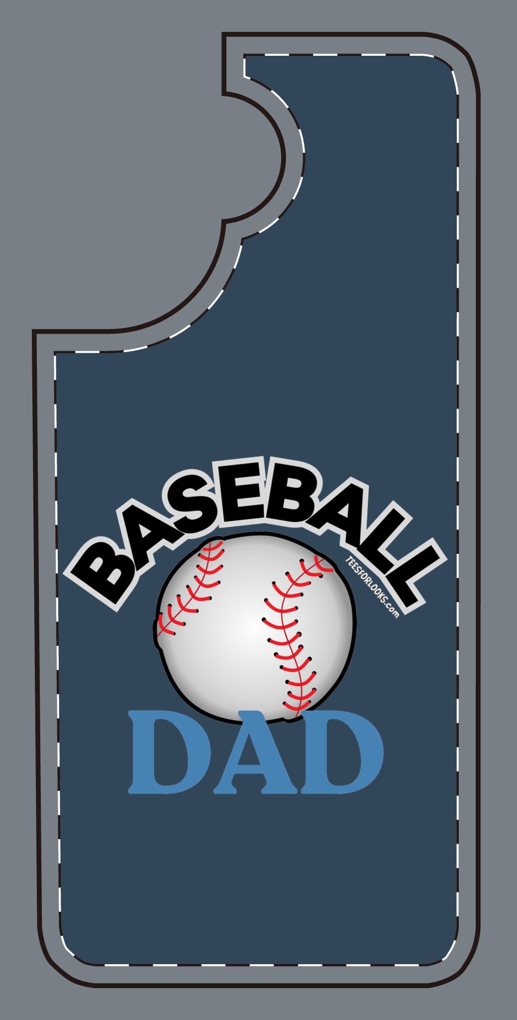 Baseball Dad Silicone Phone Case - Perfect Gift for Sports Lovers