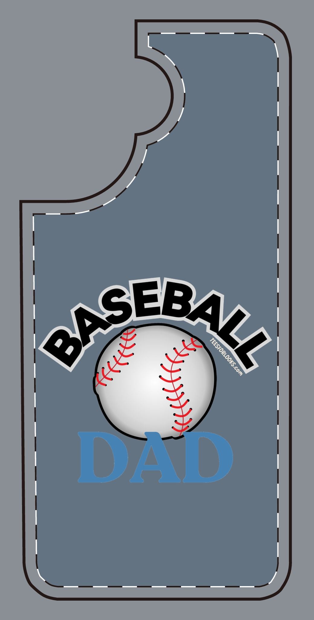 Baseball Dad Silicone Phone Case - Perfect Gift for Sports Lovers