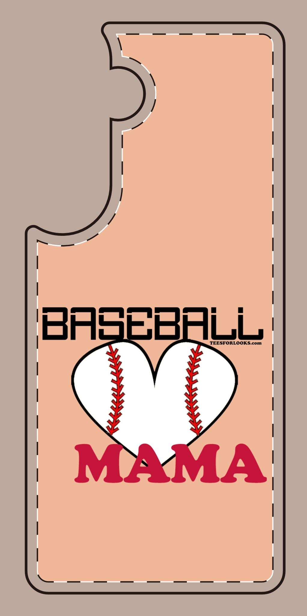 Baseball Mama Silicone Phone Case - Perfect Gift for Sports Moms