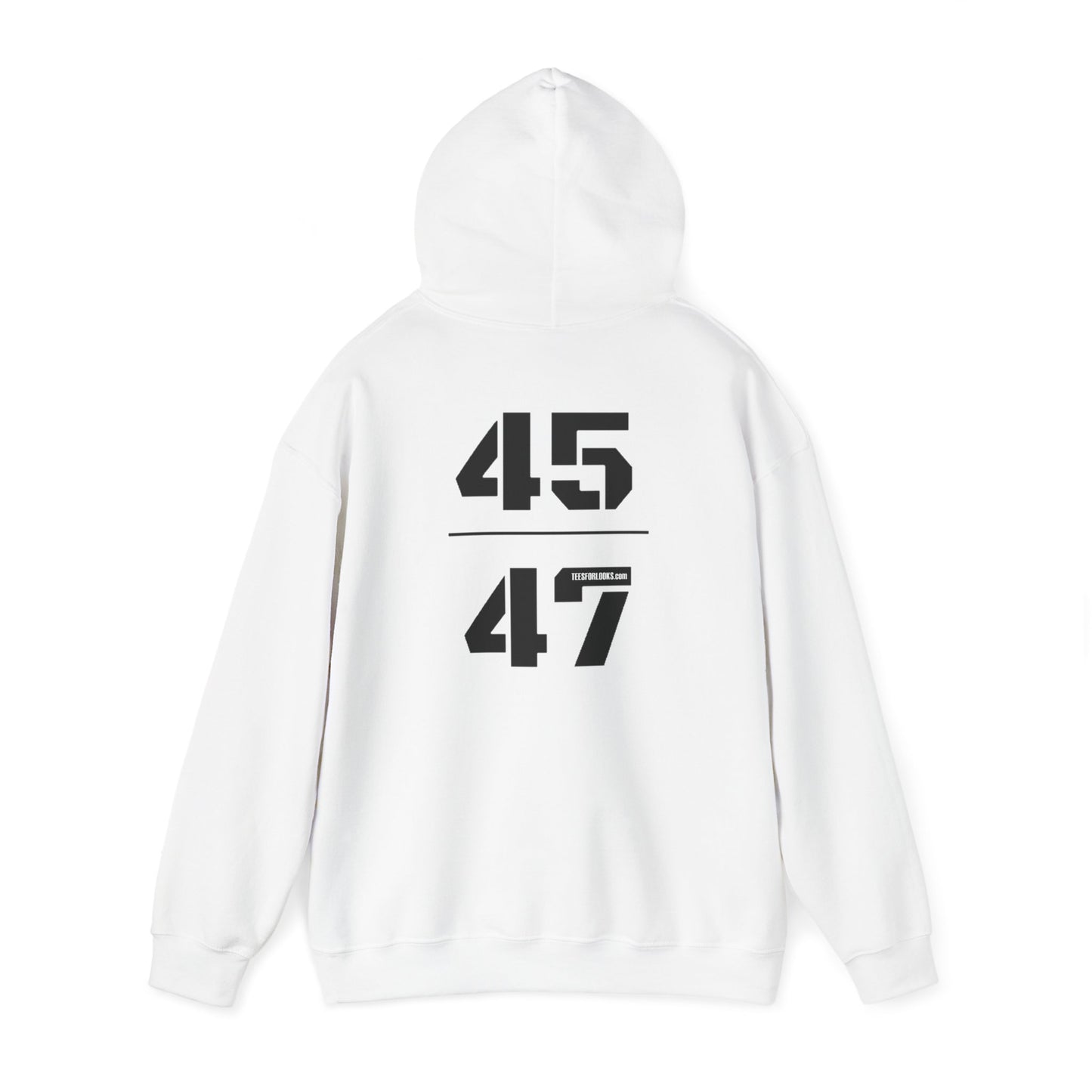 Unisex Hooded Sweatshirt with 45 & 47 Graphic - Cozy Casual Wear