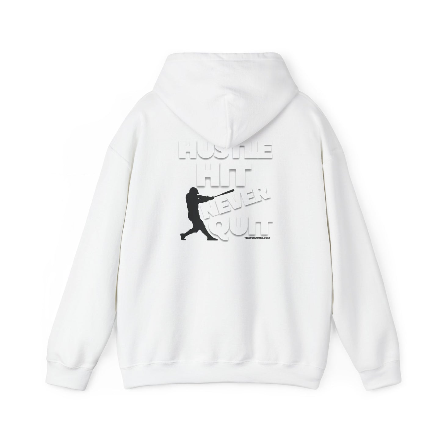 Hustle Hit Never Quit Unisex Hoodie - Motivational Sweatshirt for Athletes