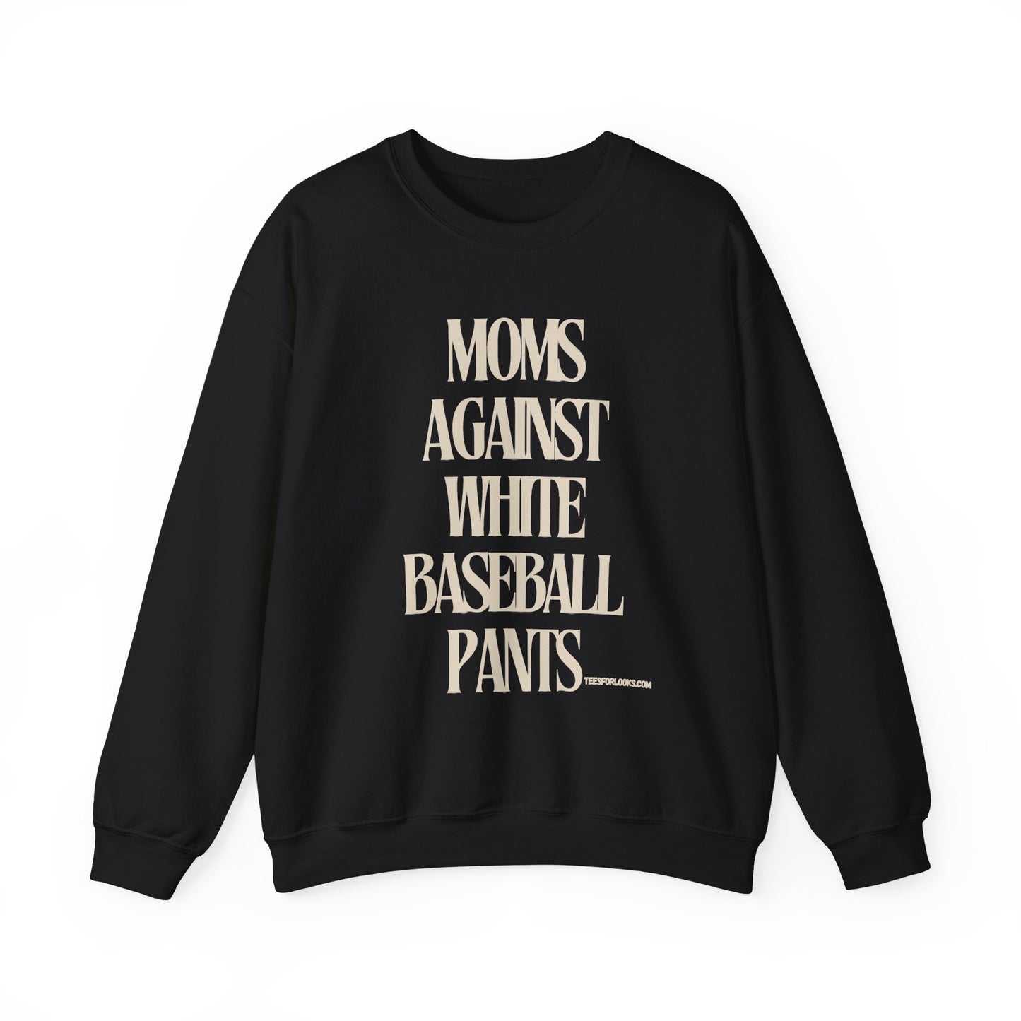 Moms Against White Baseball Pants Sweatshirt | Unisex Heavy Blend™ Crewneck