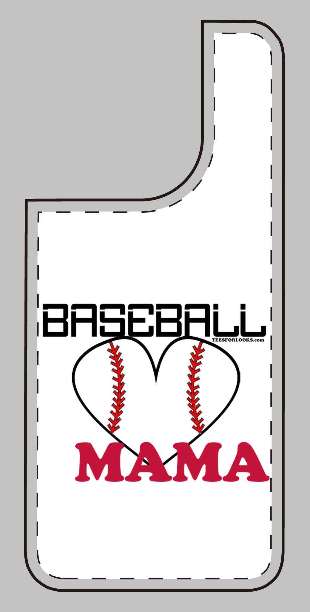 Baseball Mama Silicone Phone Case - Perfect Gift for Sports Moms