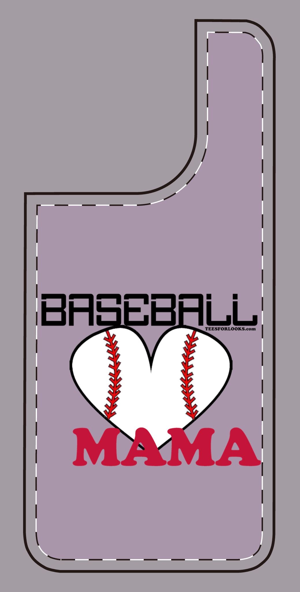 Baseball Mama Silicone Phone Case - Perfect Gift for Sports Moms