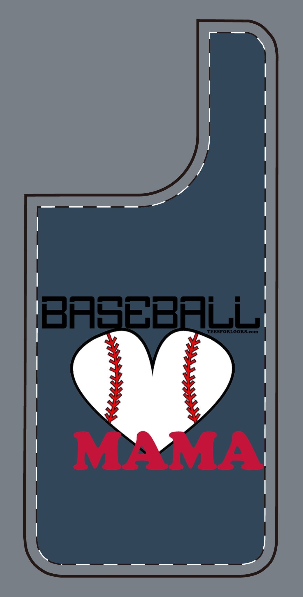 Baseball Mama Silicone Phone Case - Perfect Gift for Sports Moms