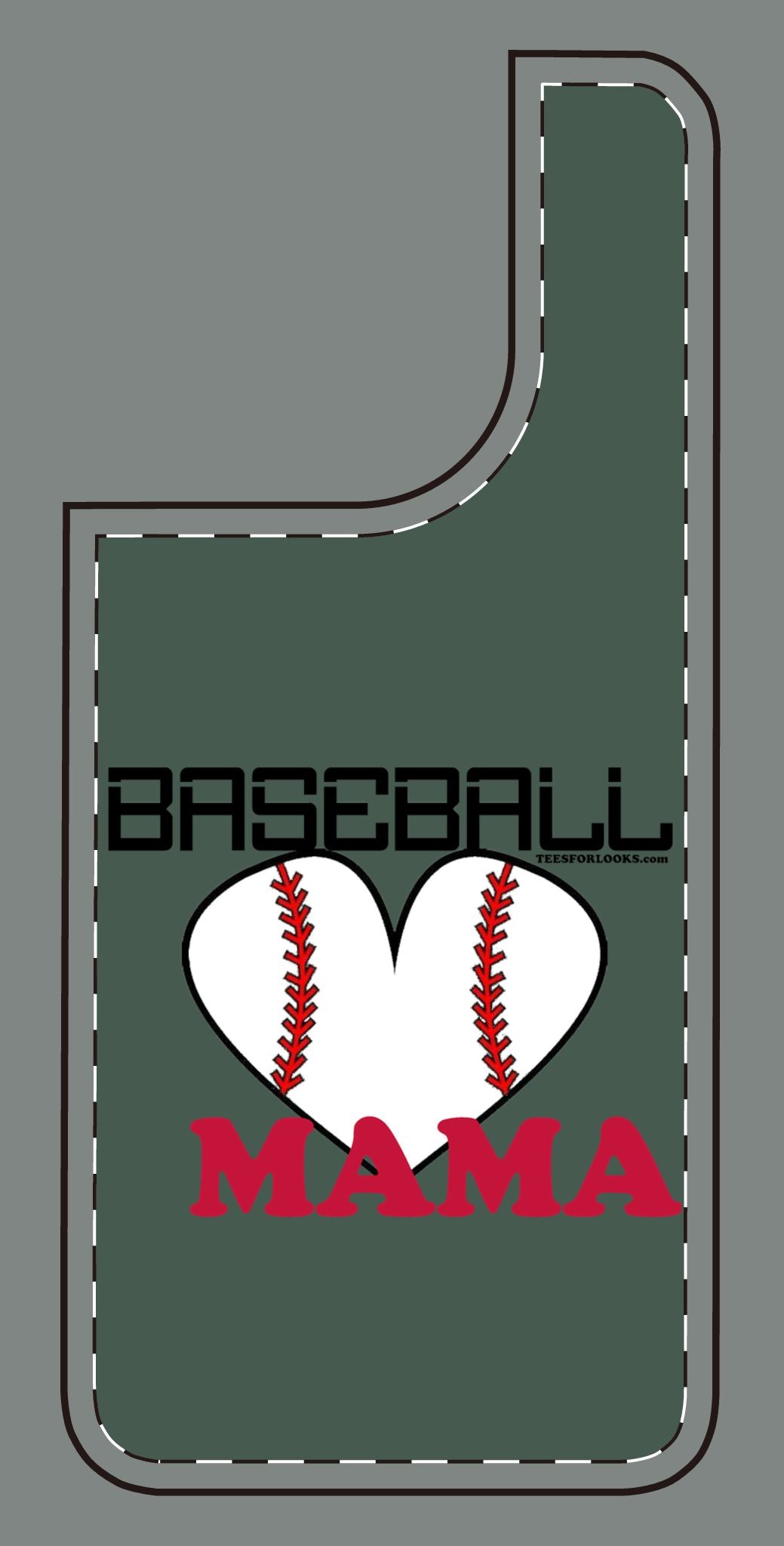 Baseball Mama Silicone Phone Case - Perfect Gift for Sports Moms