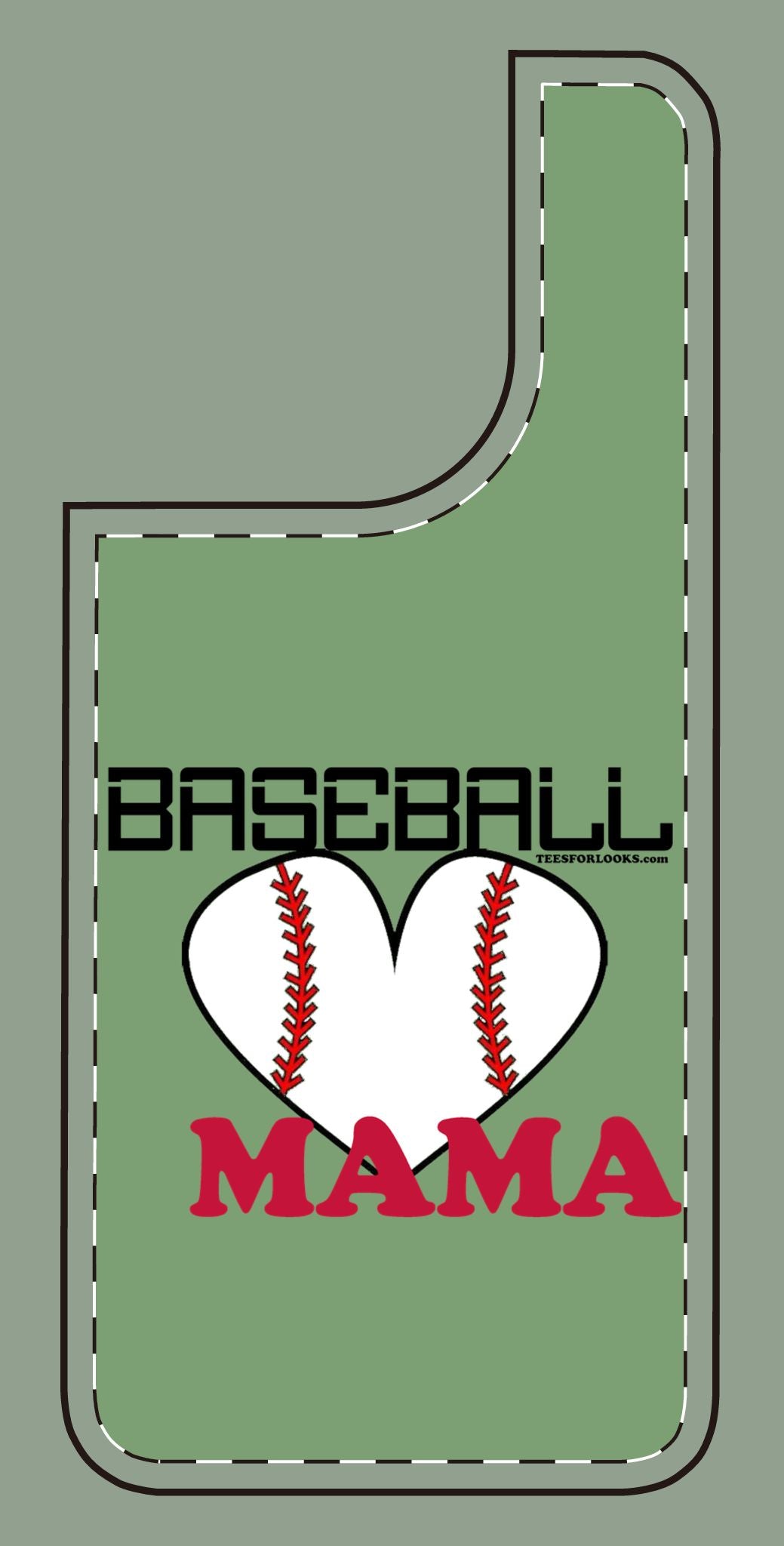 Baseball Mama Silicone Phone Case - Perfect Gift for Sports Moms