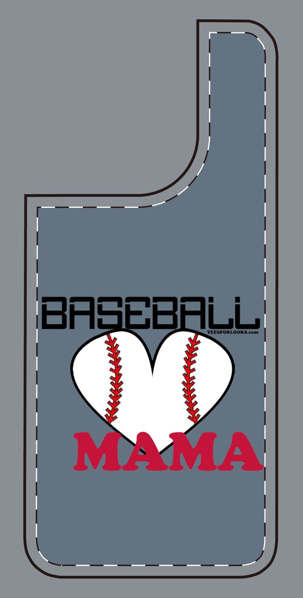 Baseball Mama Silicone Phone Case - Perfect Gift for Sports Moms