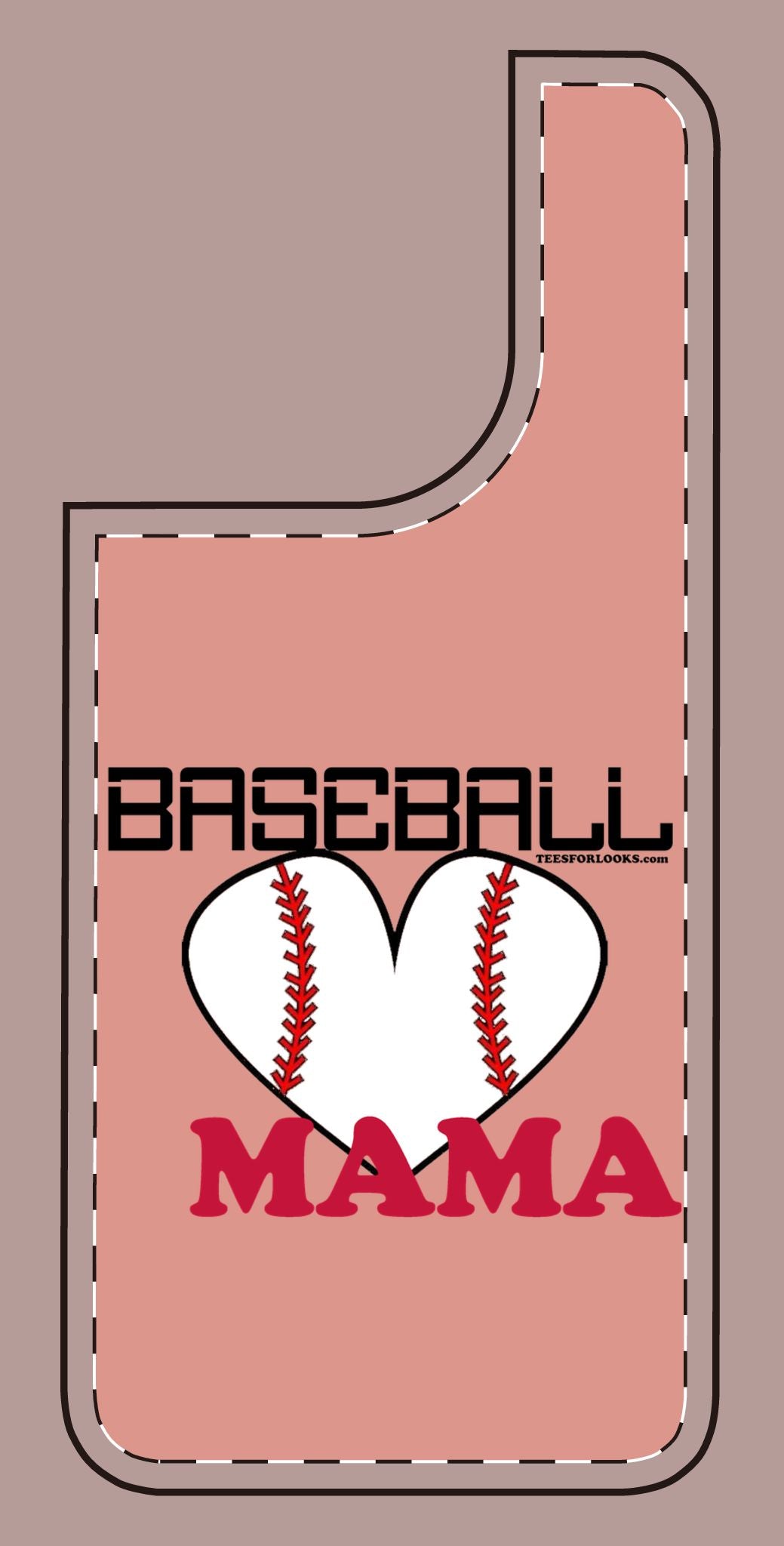 Baseball Mama Silicone Phone Case - Perfect Gift for Sports Moms