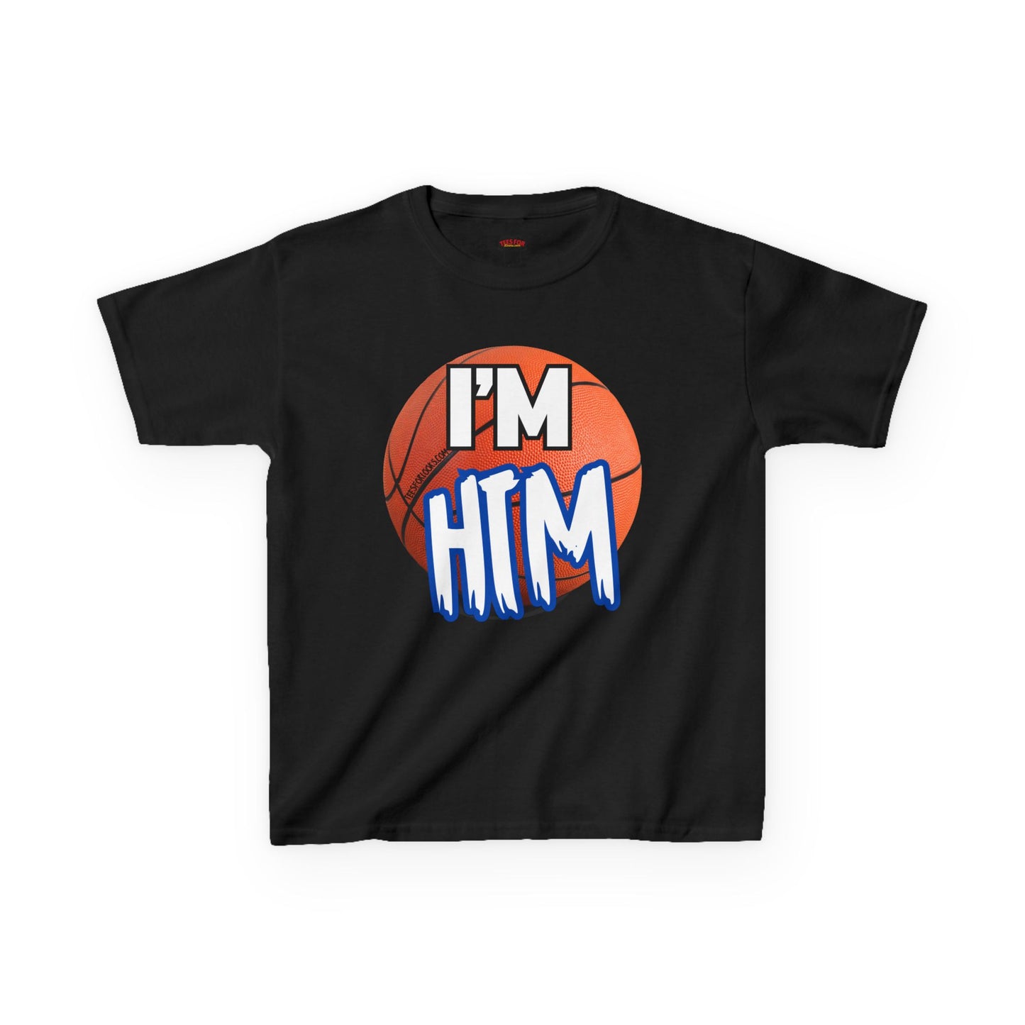 I'm HTM Kids Basketball Tee - Heavy Cotton T-Shirt for Young Athletes