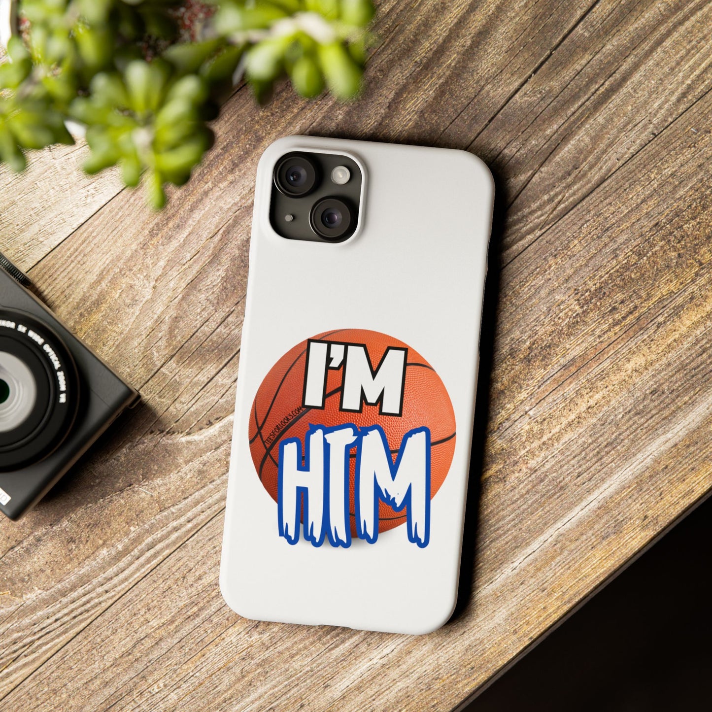 Basketball Slim Phone Case - I'm HTM Design for Sports Fans