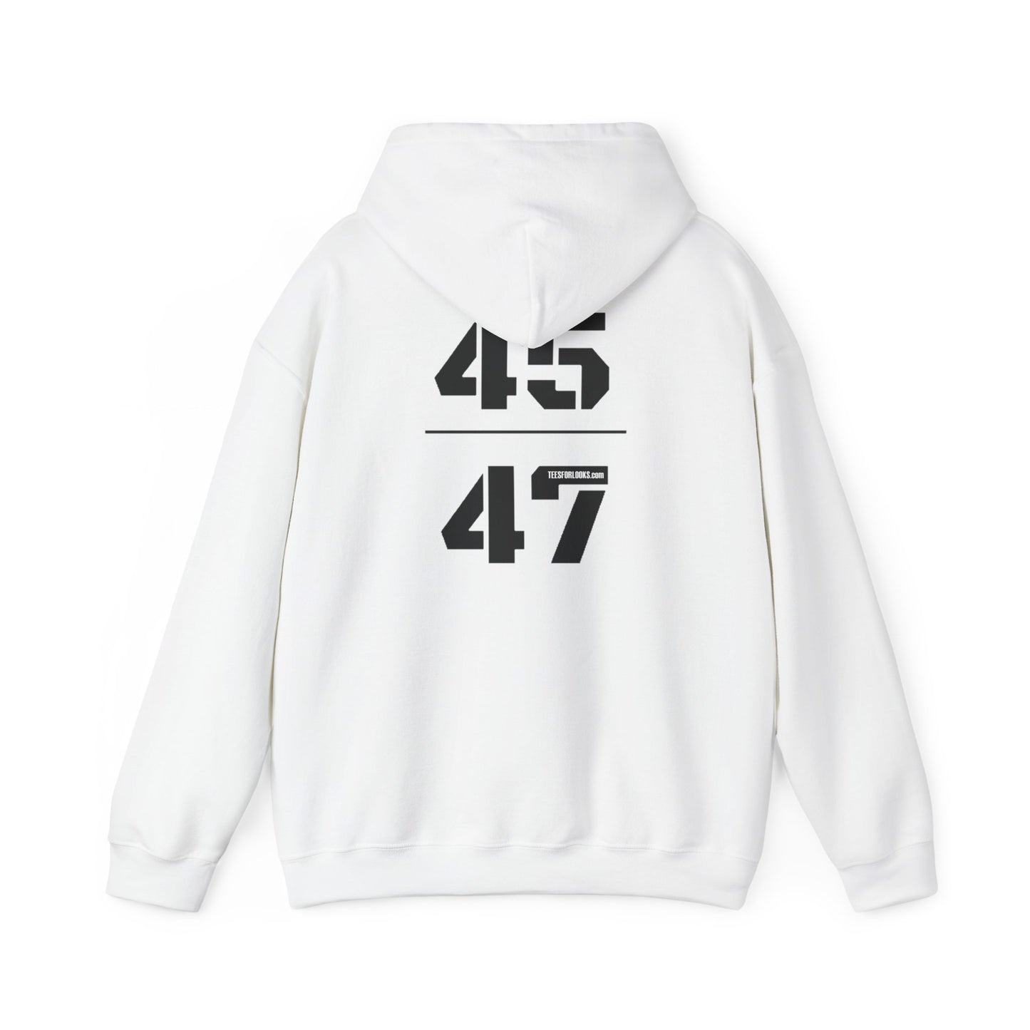 Unisex Hooded Sweatshirt with 45 & 47 Graphic - Cozy Casual Wear