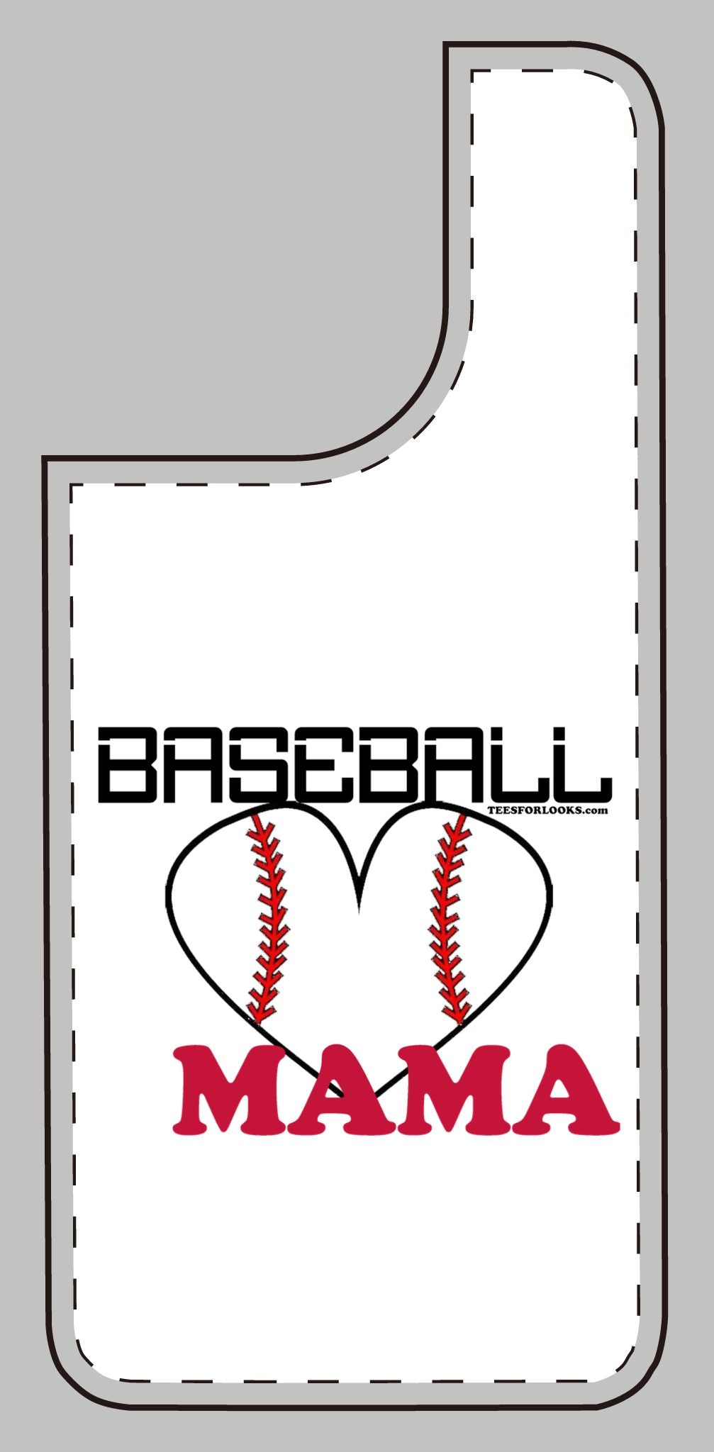 Baseball Mama Silicone Phone Case - Perfect Gift for Sports Moms