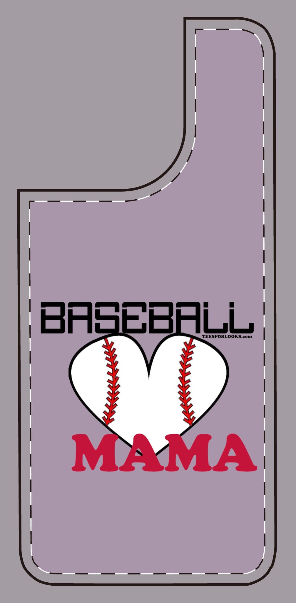 Baseball Mama Silicone Phone Case - Perfect Gift for Sports Moms