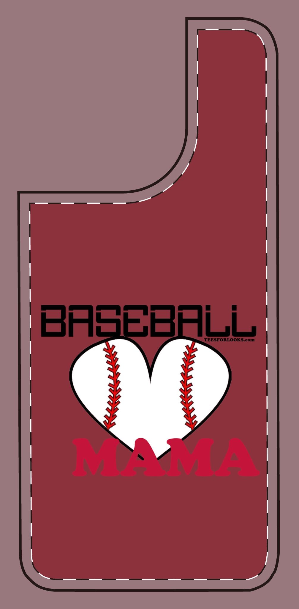 Baseball Mama Silicone Phone Case - Perfect Gift for Sports Moms