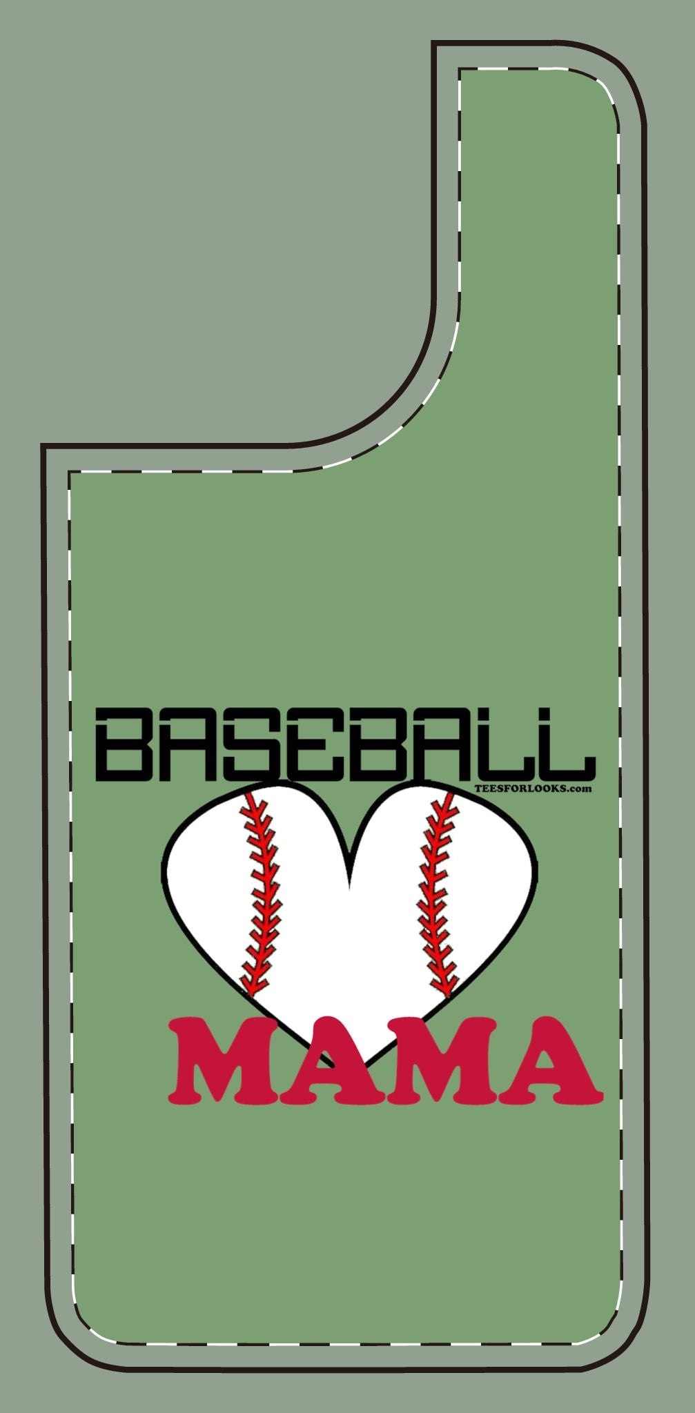 Baseball Mama Silicone Phone Case - Perfect Gift for Sports Moms