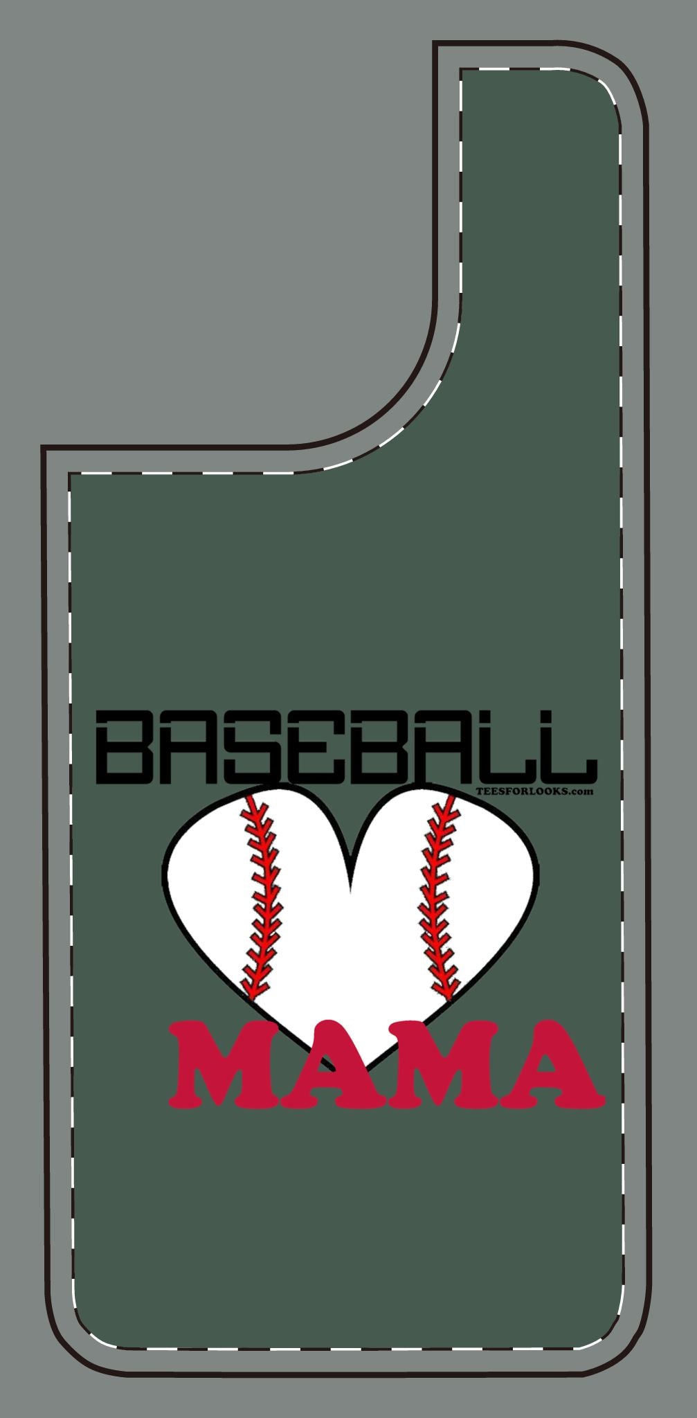 Baseball Mama Silicone Phone Case - Perfect Gift for Sports Moms