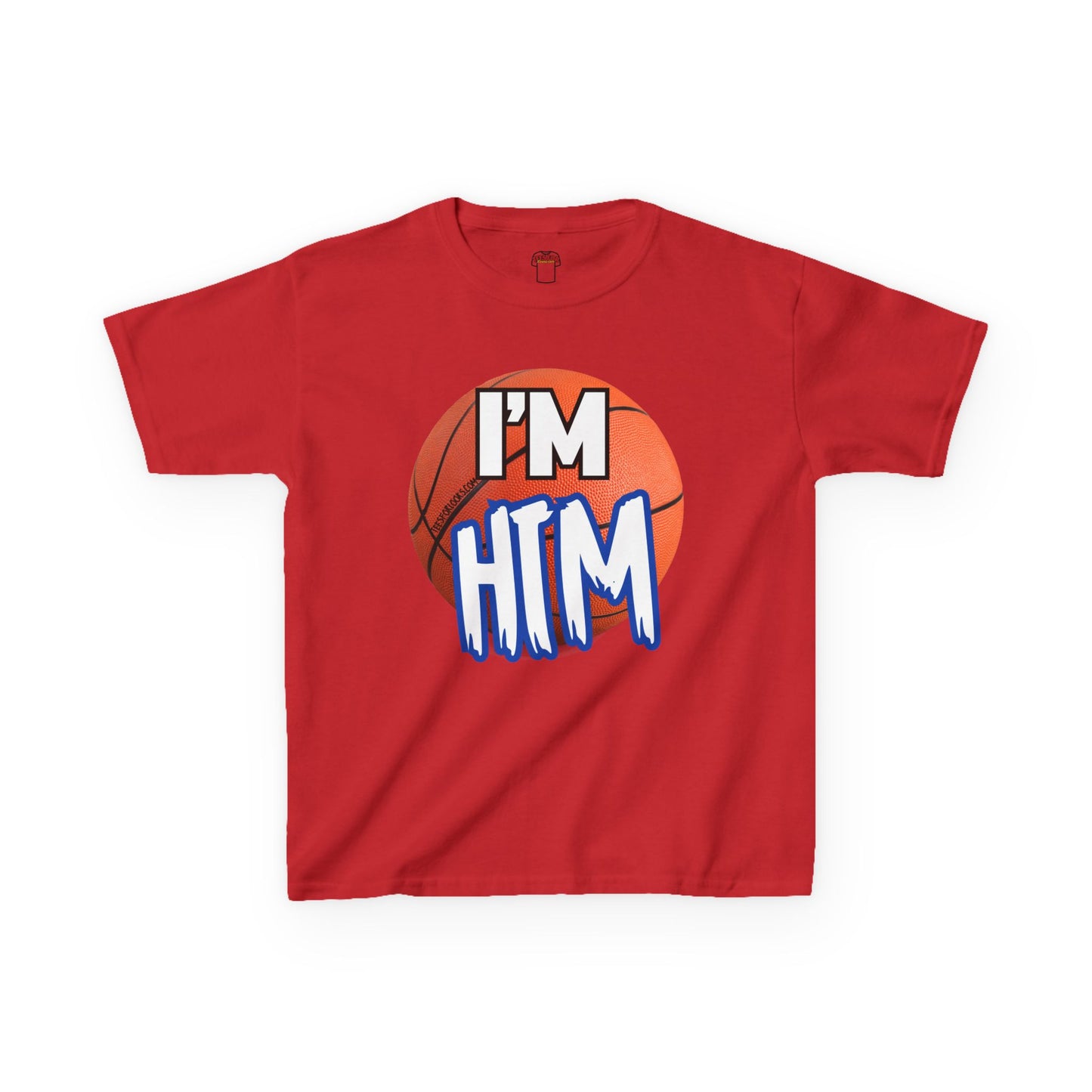 I'm HTM Kids Basketball Tee - Heavy Cotton T-Shirt for Young Athletes