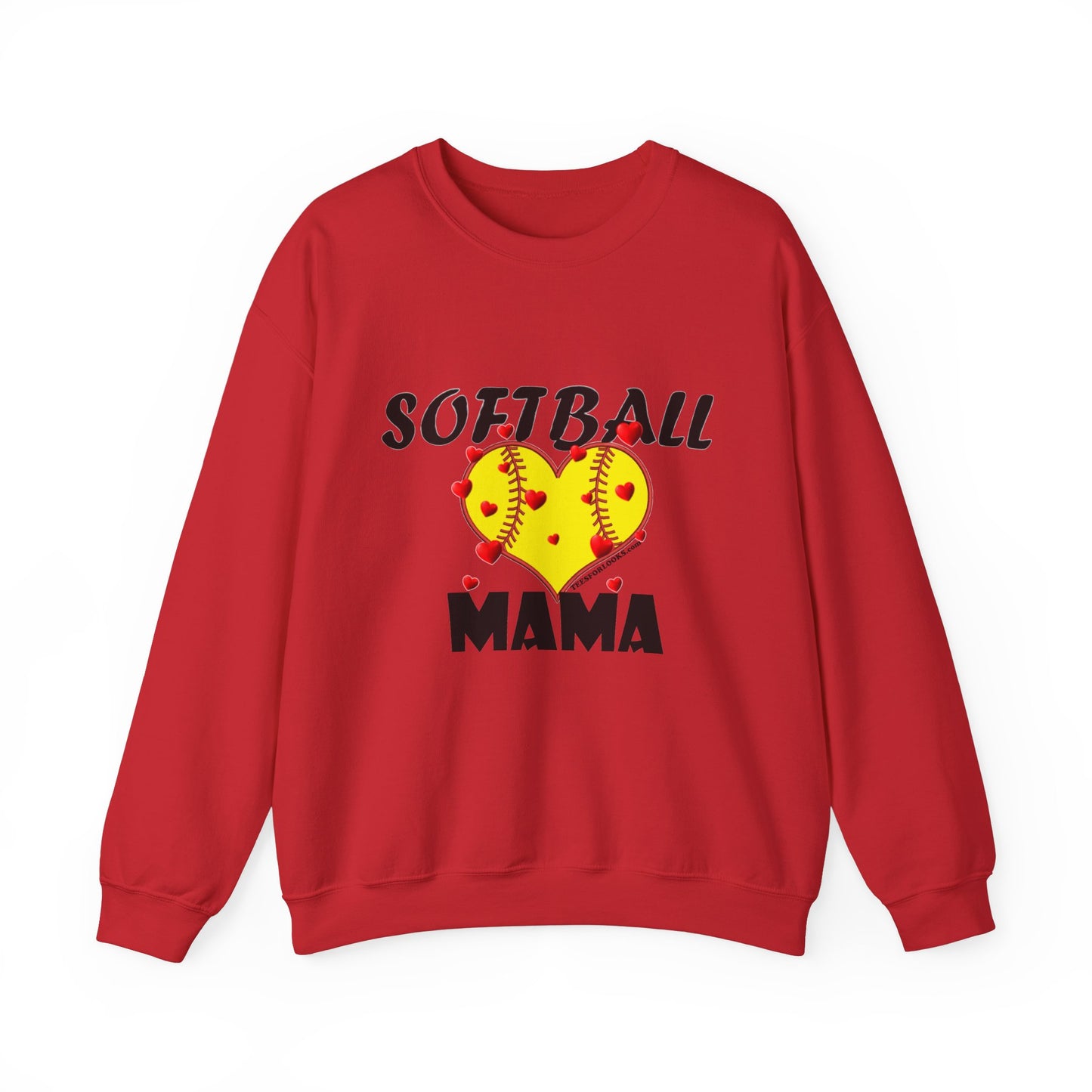 Softball Mama Sweatshirt for Moms - Unisex Heavy Blend™ Crewneck