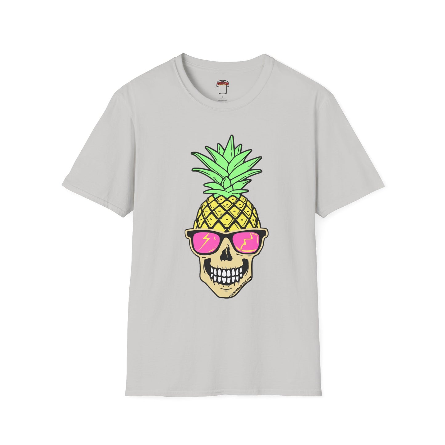 Pineapple Skull Graphic Tee - Unisex Softstyle T-Shirt