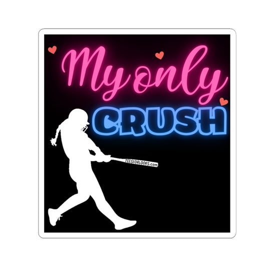 Cute My Only Crush Kiss-Cut Stickers for Teens - Perfect for Laptops & Journals