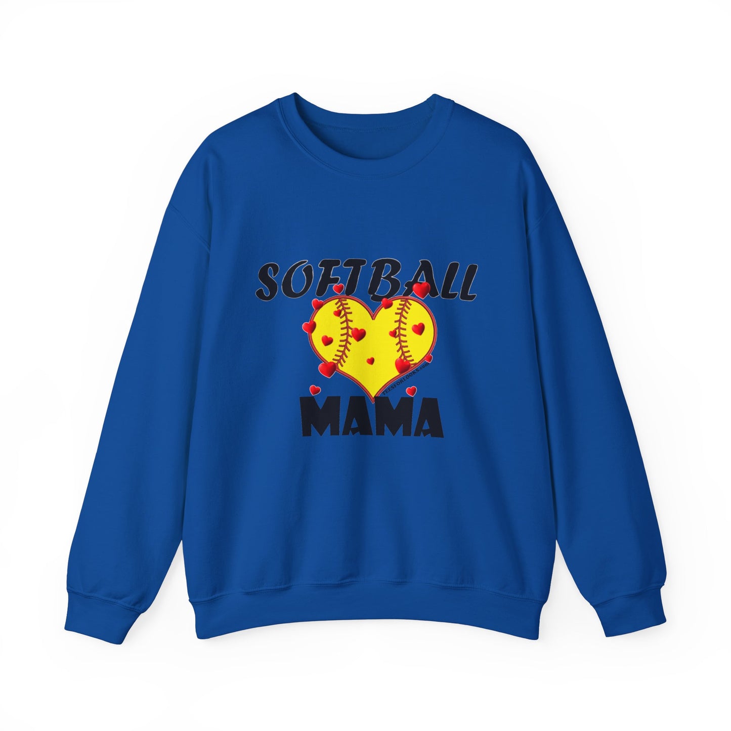 Softball Mama Sweatshirt for Moms - Unisex Heavy Blend™ Crewneck